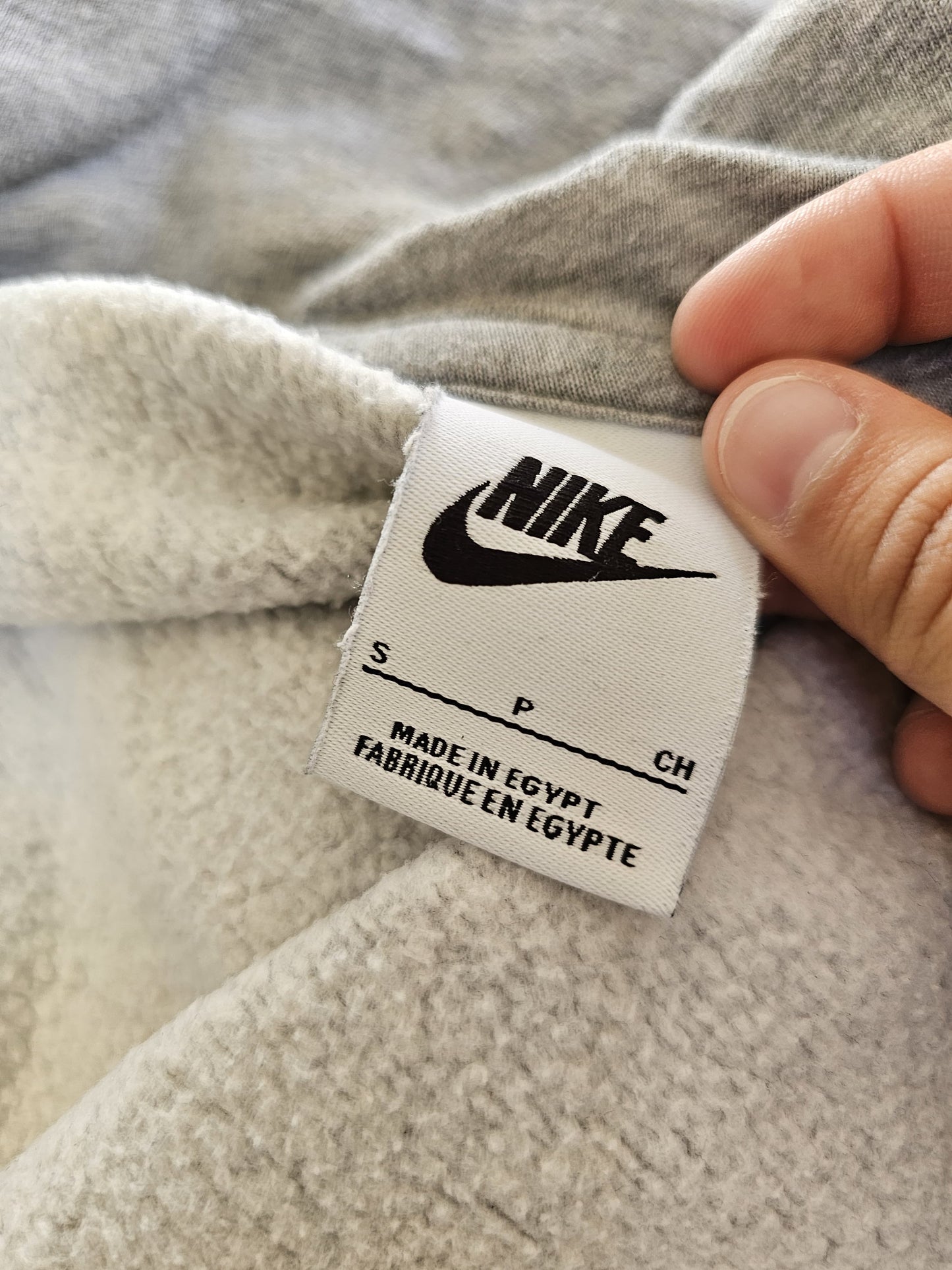Nike Full Zip Grey Hooded Hoodie Sweat Jacket - S/Small