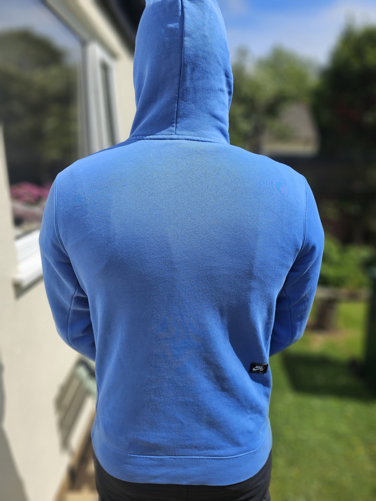 Nike SB Skateboarding Blue Big Spellout Unisex Hoodie - M/Medium