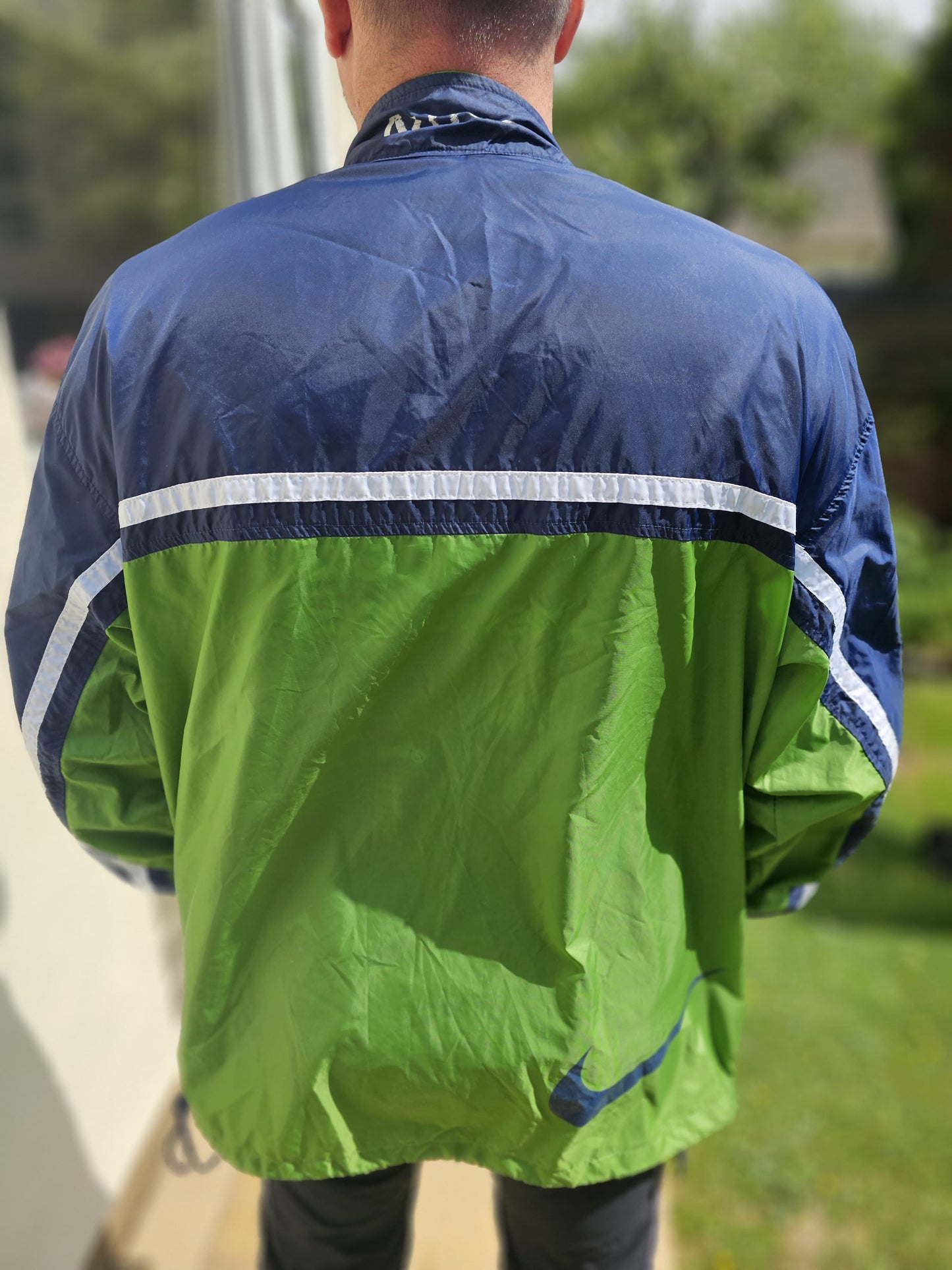 Vintage Nike Windbreaker Full Zip Hooded jacket 90s/Y2K - XL/Extra Large Casual