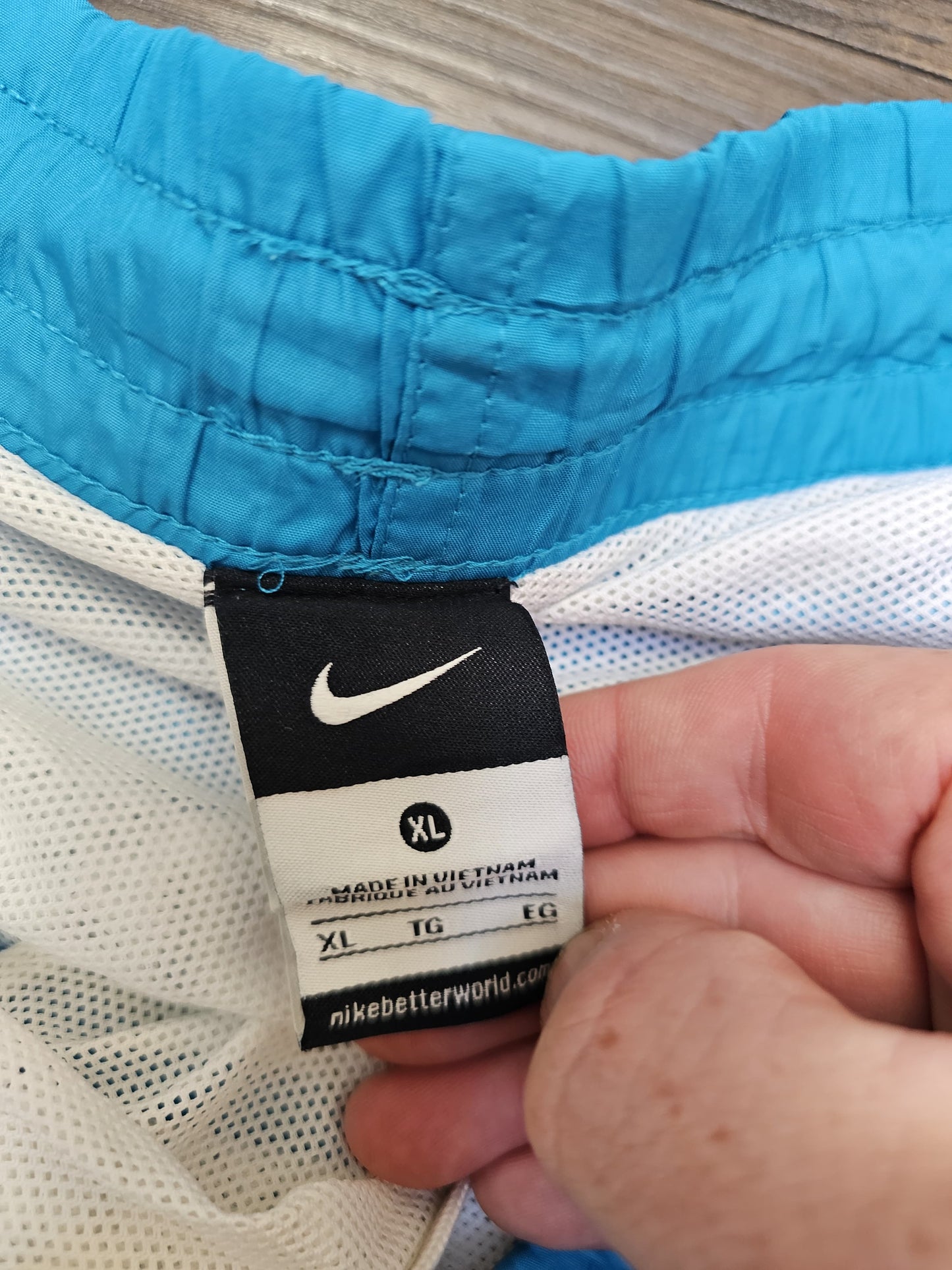 Nike Activewear/Casual/Swim Blue White Shorts - XL/Extra Large