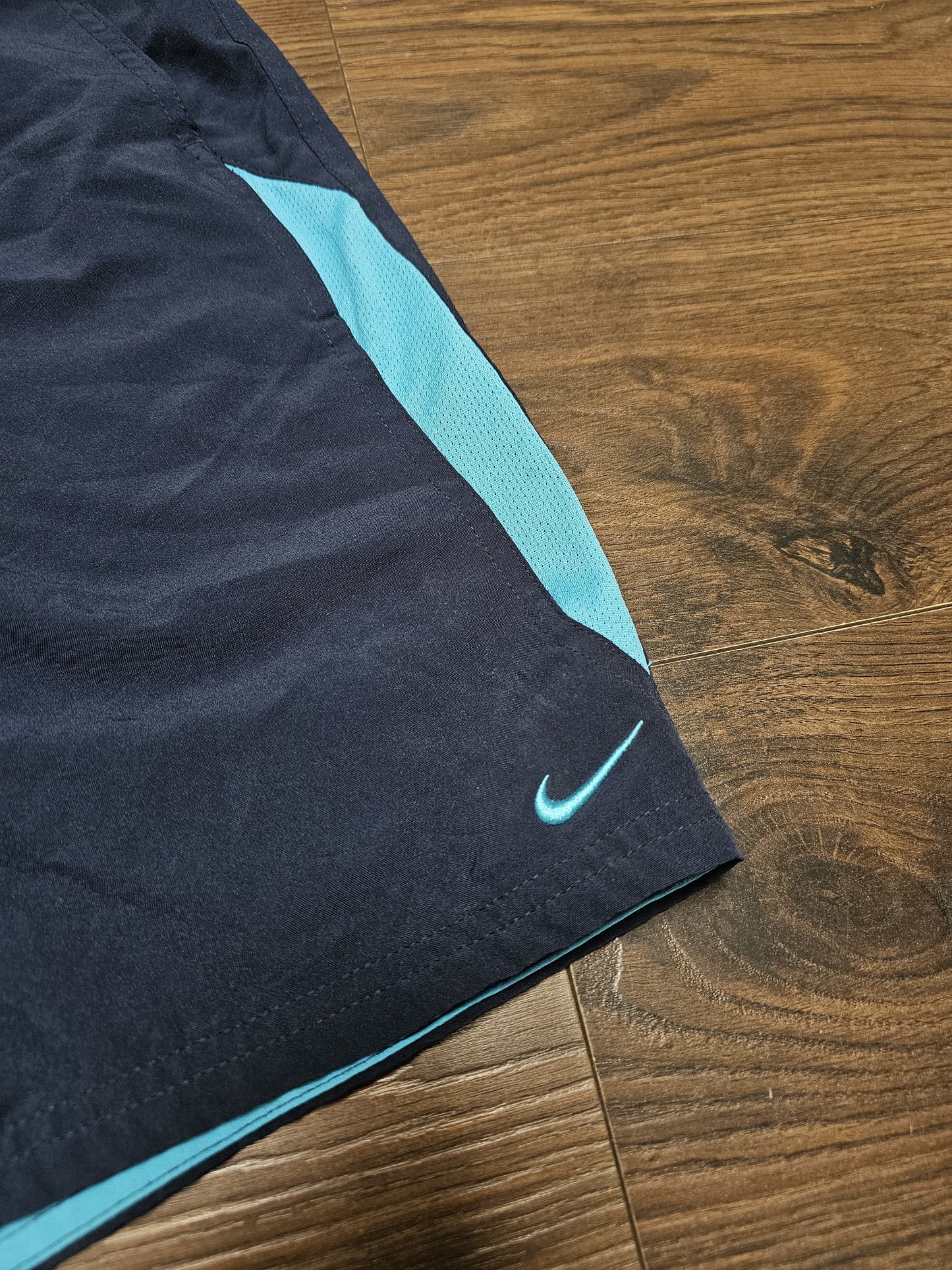 Nike Activewear/Casual/Swim Navy/Turquoise Shorts - XXL/Extra Extra Large