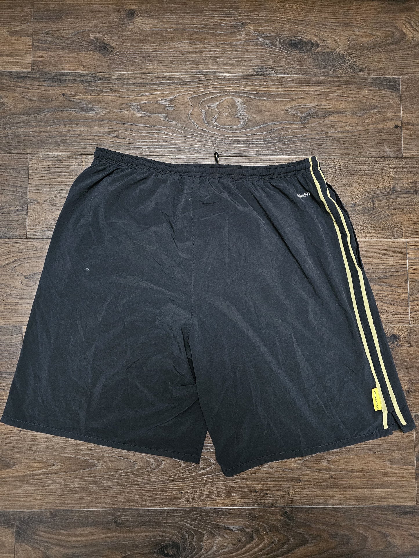 Nike Fit Y2K X Live Strong Grey/Yellow Activewear/Casual Shorts - L/Large