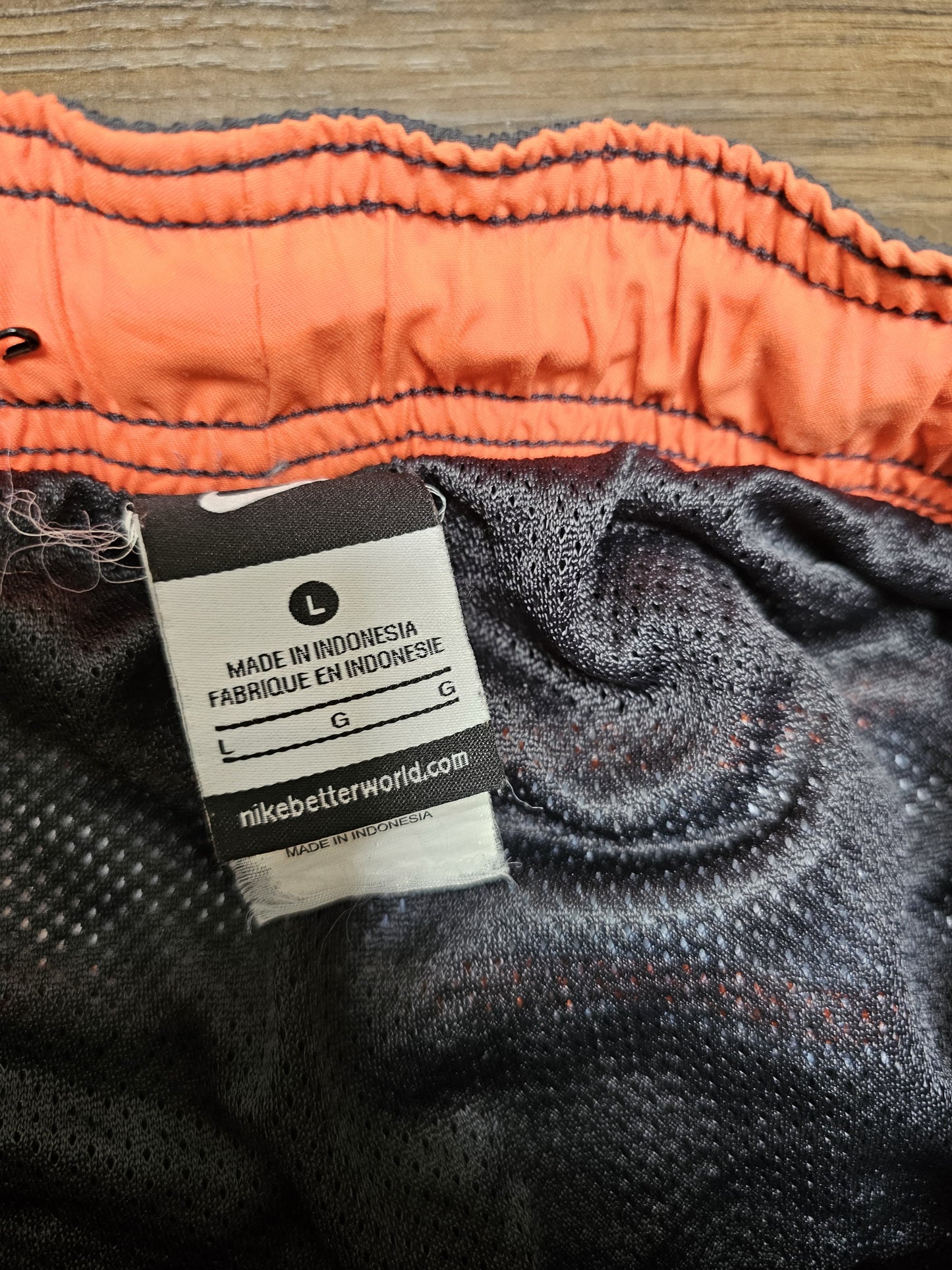 Nike Vintage Y2K Activewear/Casual/Swim Grey Shorts - L/Large