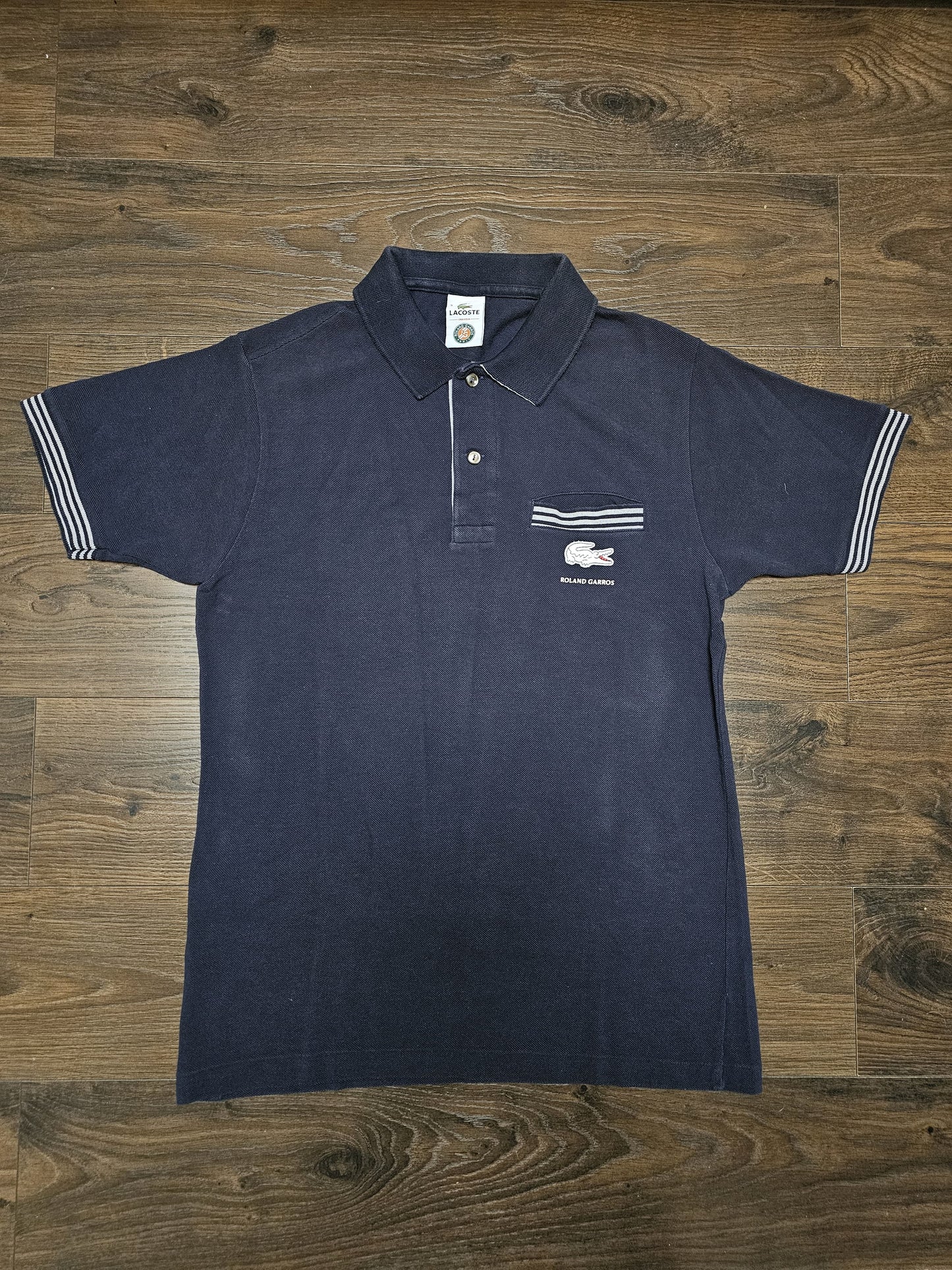 Vintage Lacoste x Roland Garros Logo Pocket Polo Shirt - 3 - S/Small 36-38
