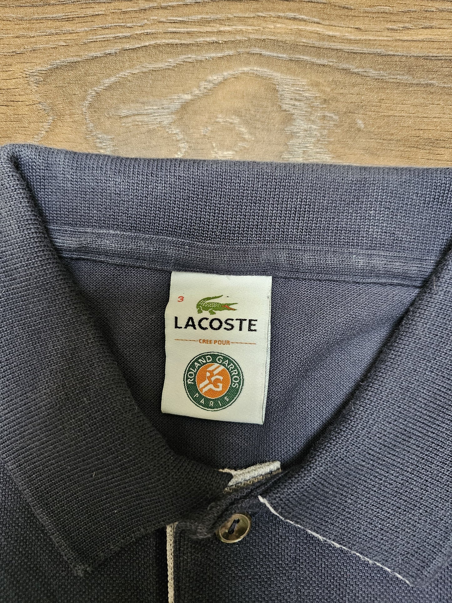 Vintage Lacoste x Roland Garros Logo Pocket Polo Shirt - 3 - S/Small 36-38