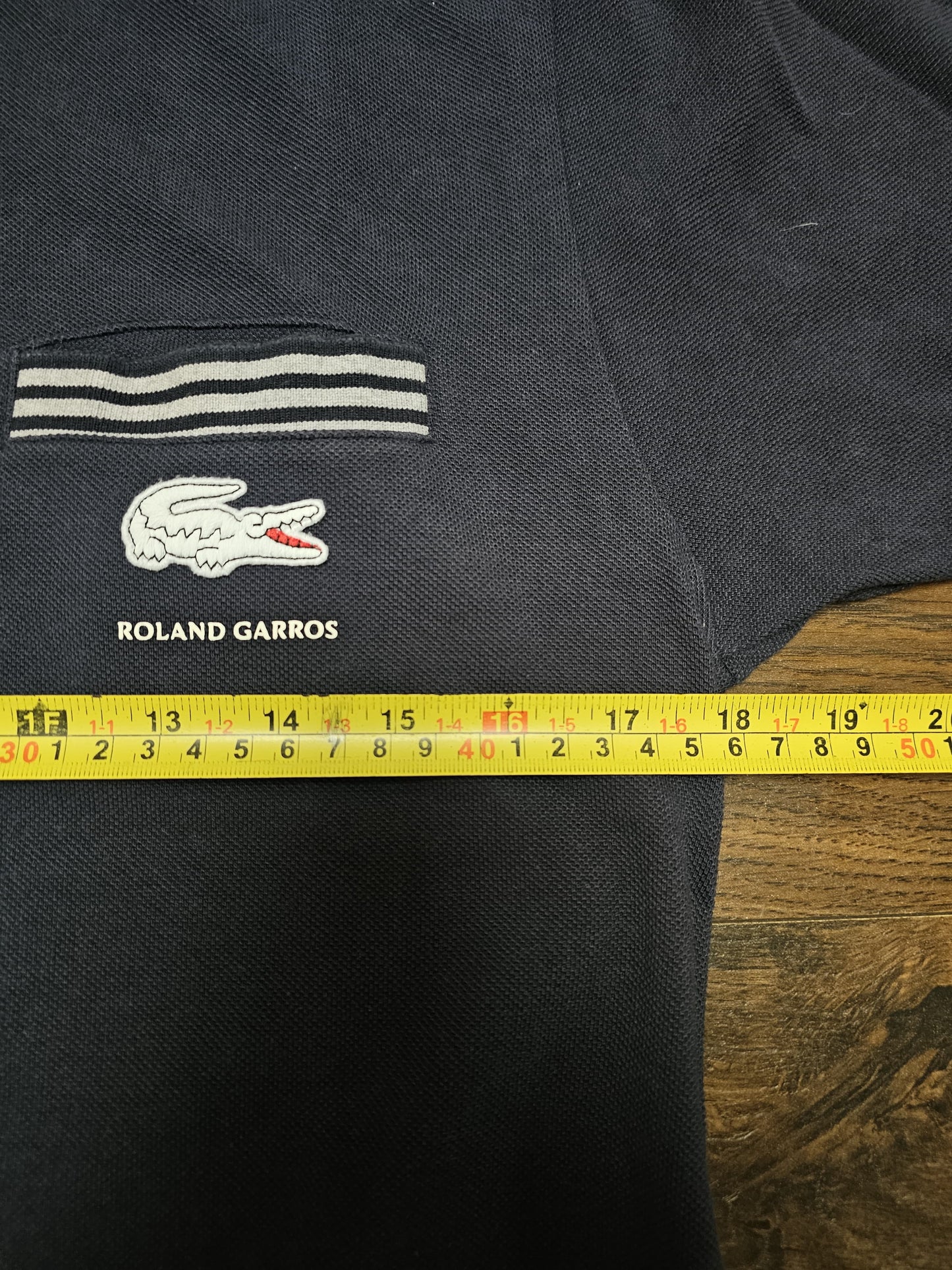 Vintage Lacoste x Roland Garros Logo Pocket Polo Shirt - 3 - S/Small 36-38