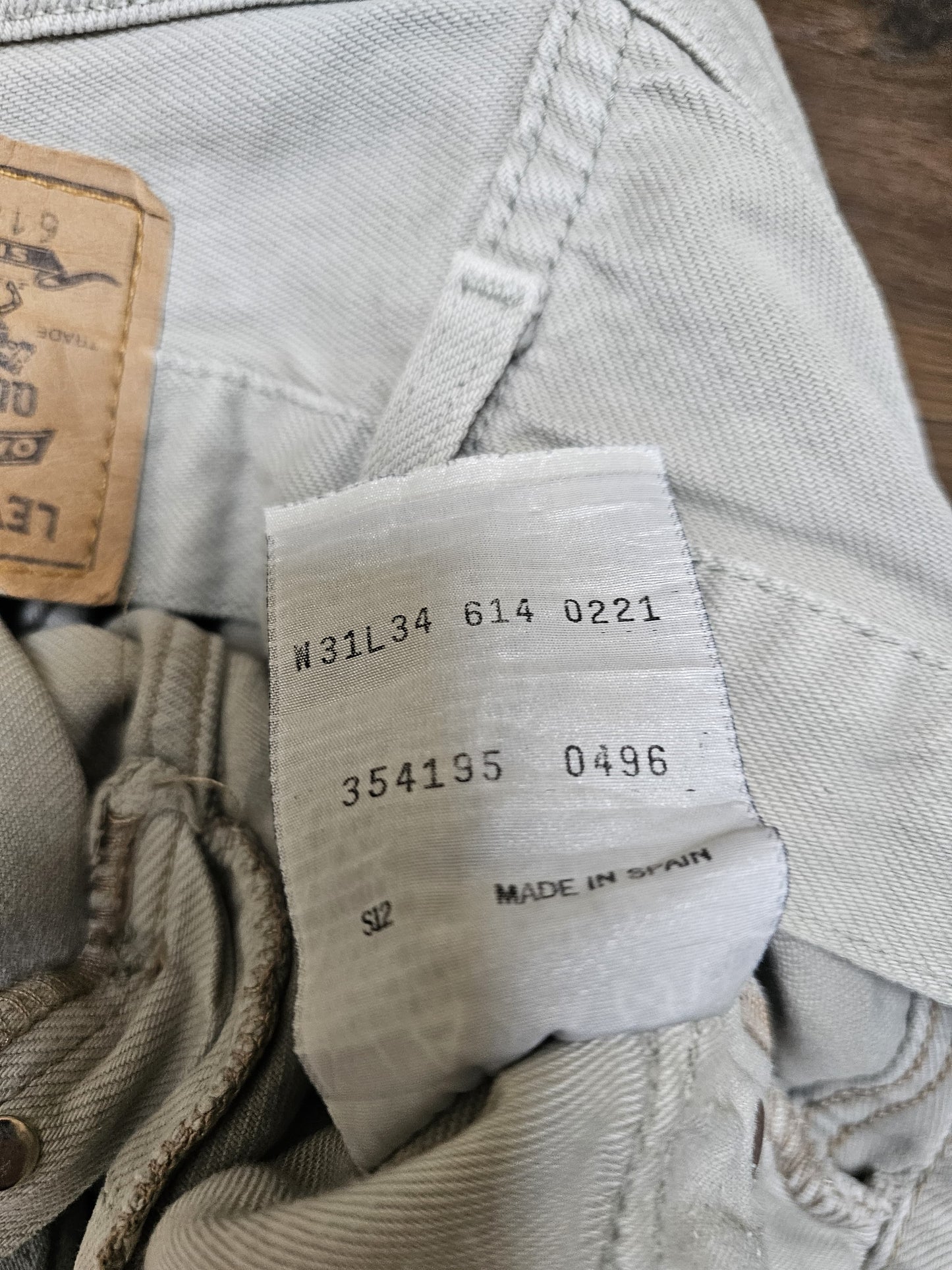 Levi's Vintage Orange Tab Jeans 614 02 Regular Straight Fit W31/34L