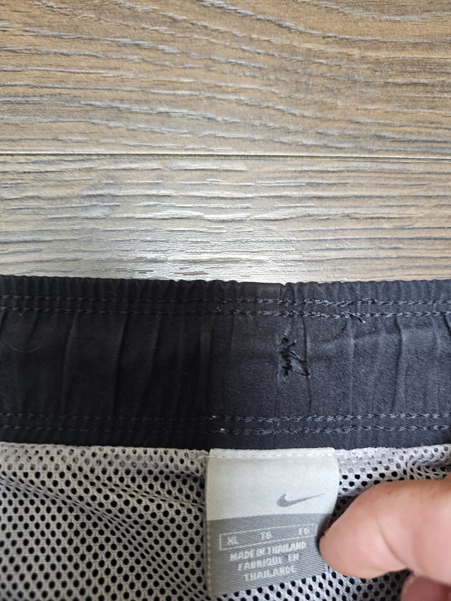 Nike Silver Tag Y2K Activewear/Casual/ Black/Grey Shorts - XL/Extra Large