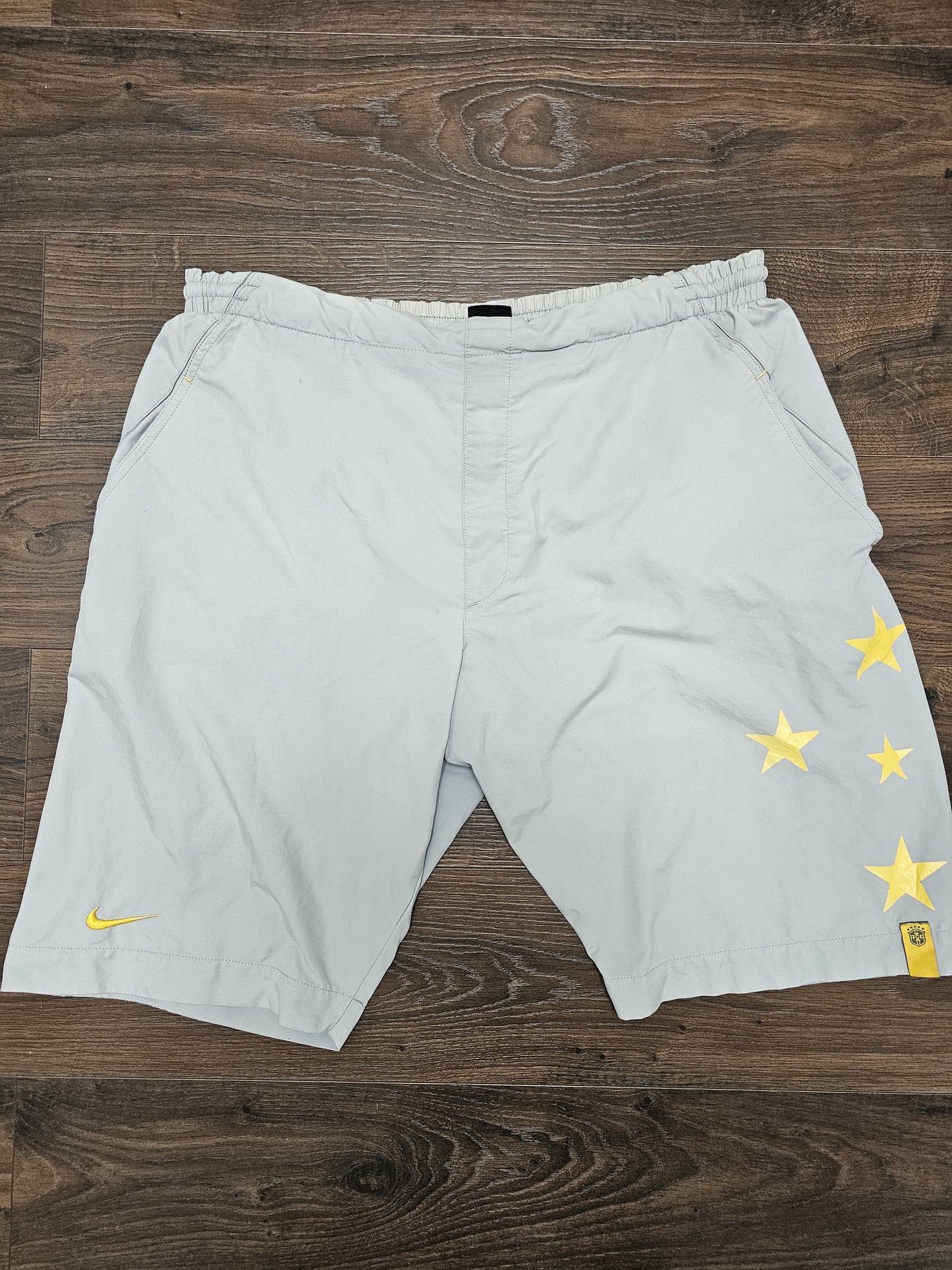 Nike Brazil 2010's Activewear/Casual/Football Grey Shorts - M/Medium (Height 178cm)