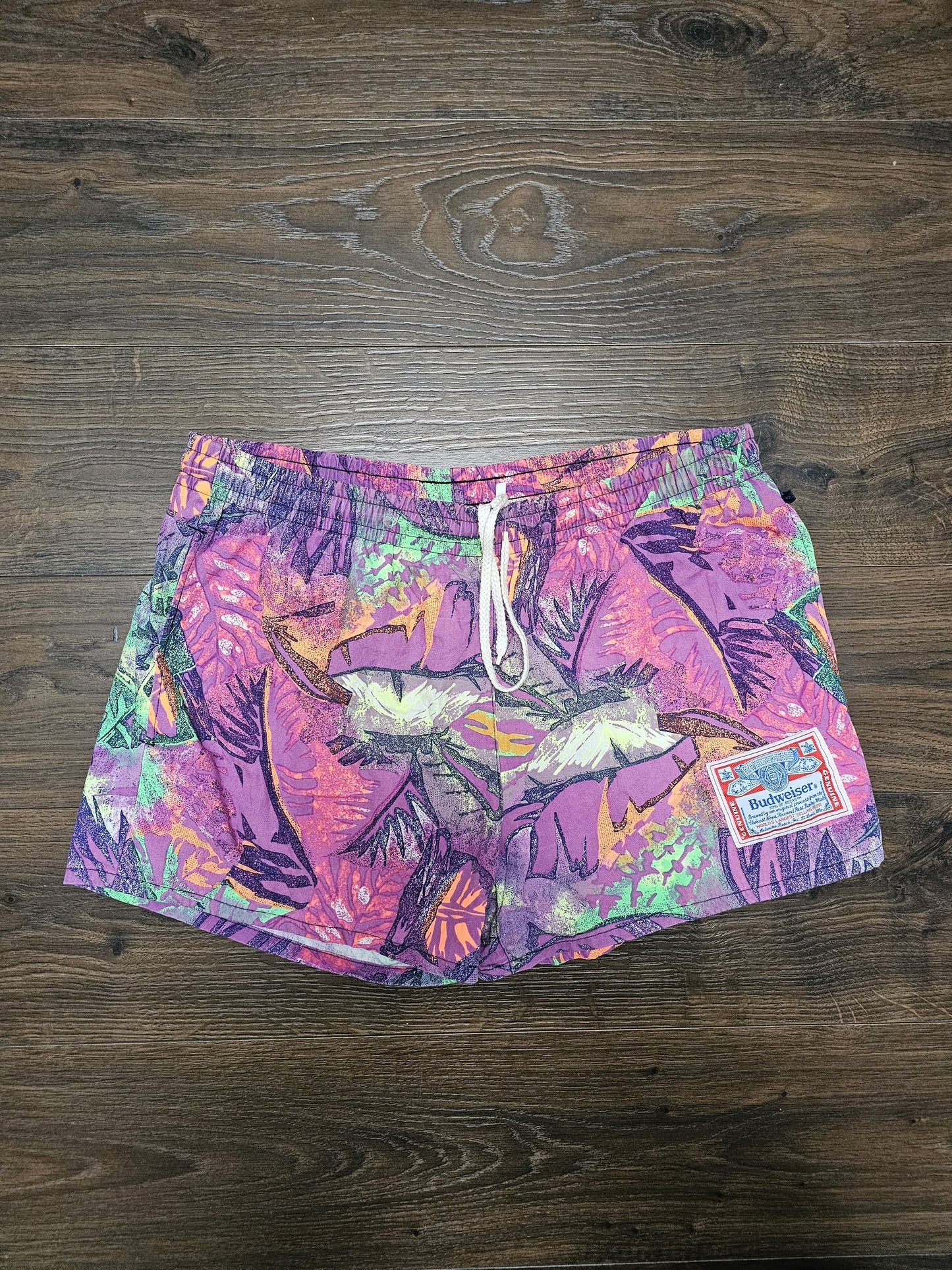 Vintage Budweiser Multicolour Shorts - M/Medium 72-80CM