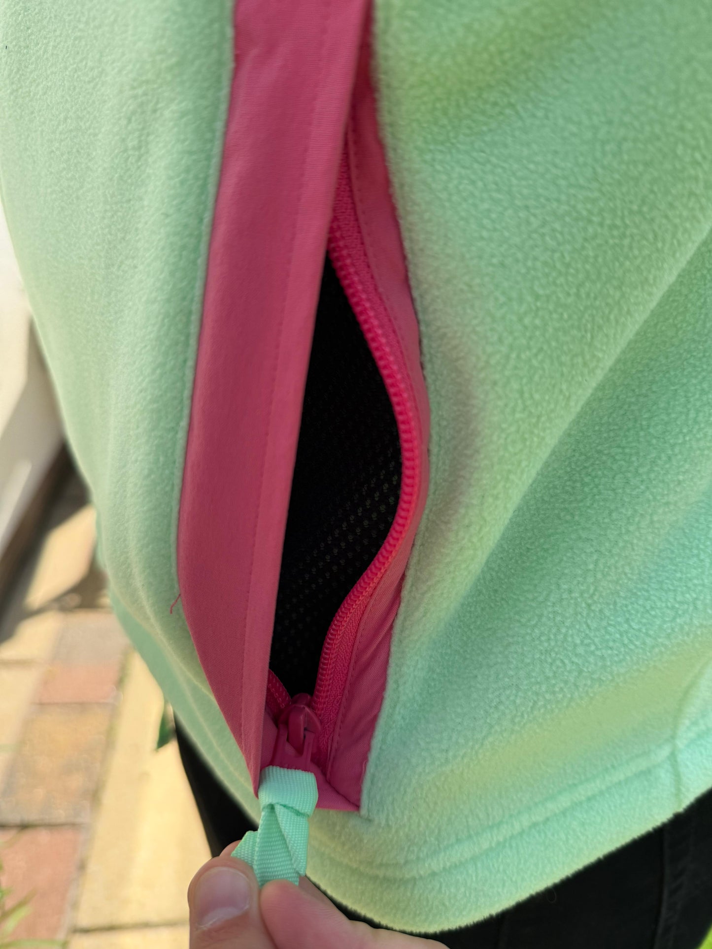 Berghaus Ascent 91 Unisex Full Zip Hooded Fleece Jacket Mint/Pink - L/Large