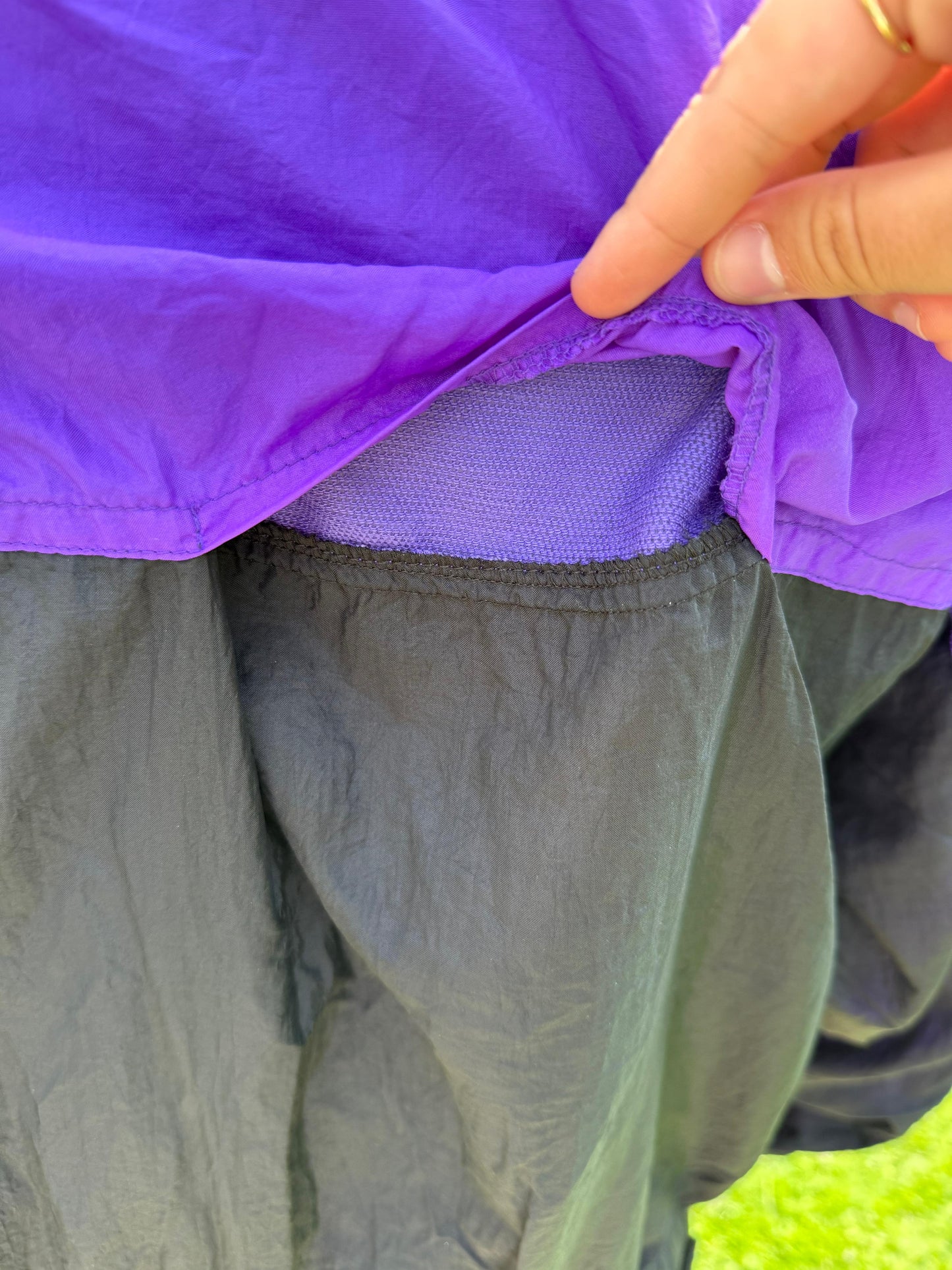Vintage Saucony Made In USA Unisex Track Jacket Windbreaker Purple - XL/Extra Large