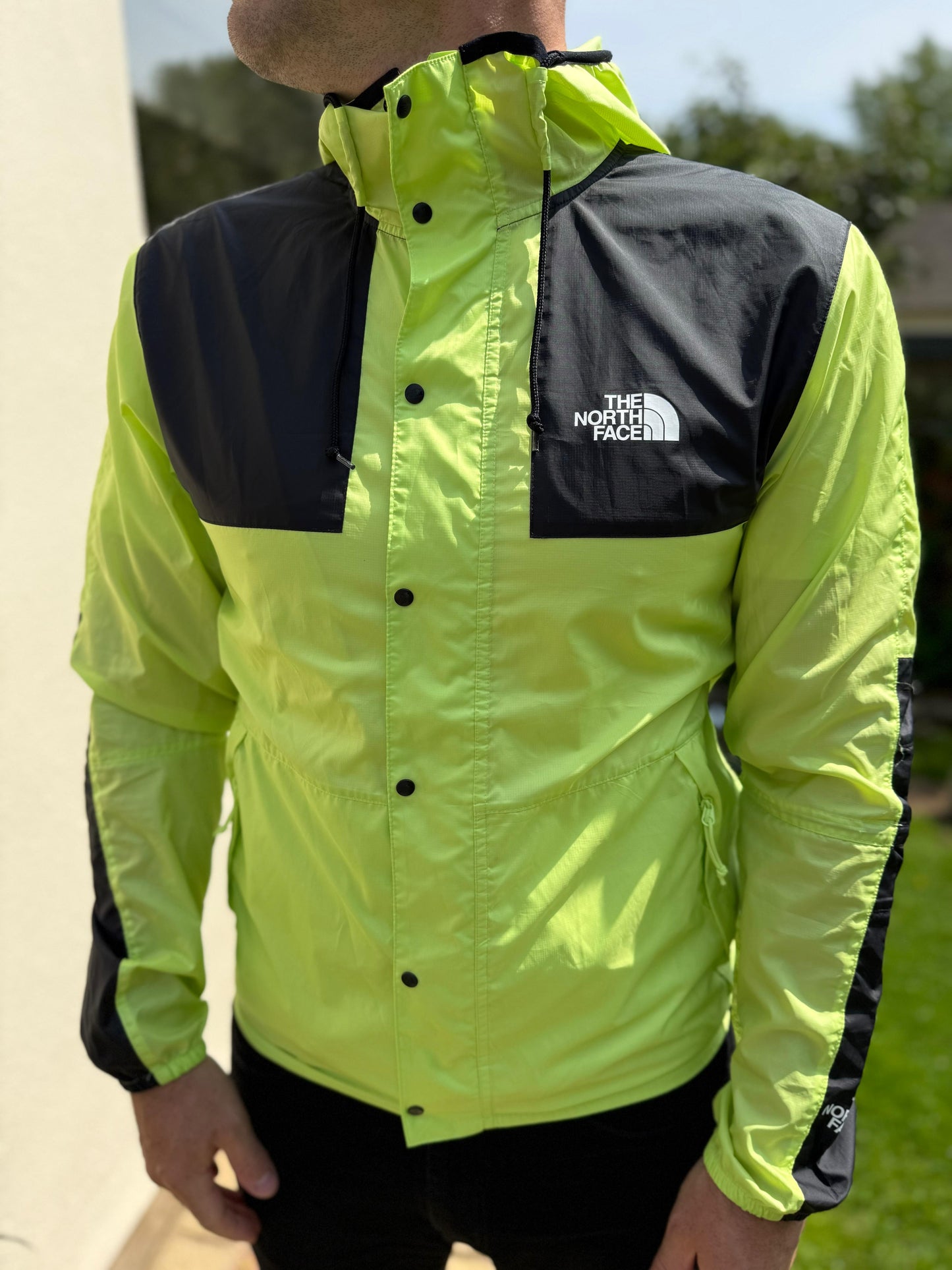 The North Face Windwall Hooded Packable Full Zip Windbreaker Jacket - M/Medium