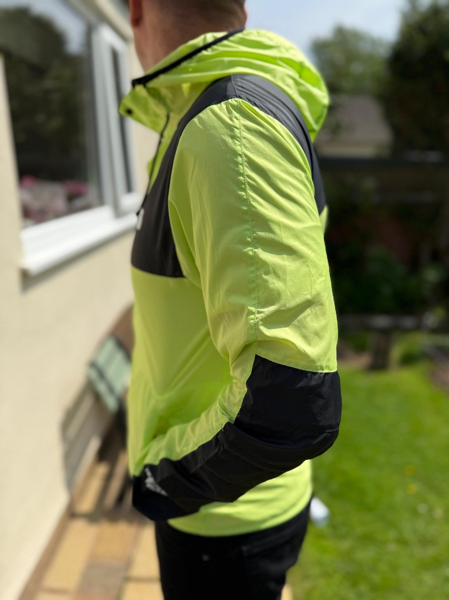 The North Face Windwall Hooded Packable Full Zip Windbreaker Jacket - M/Medium