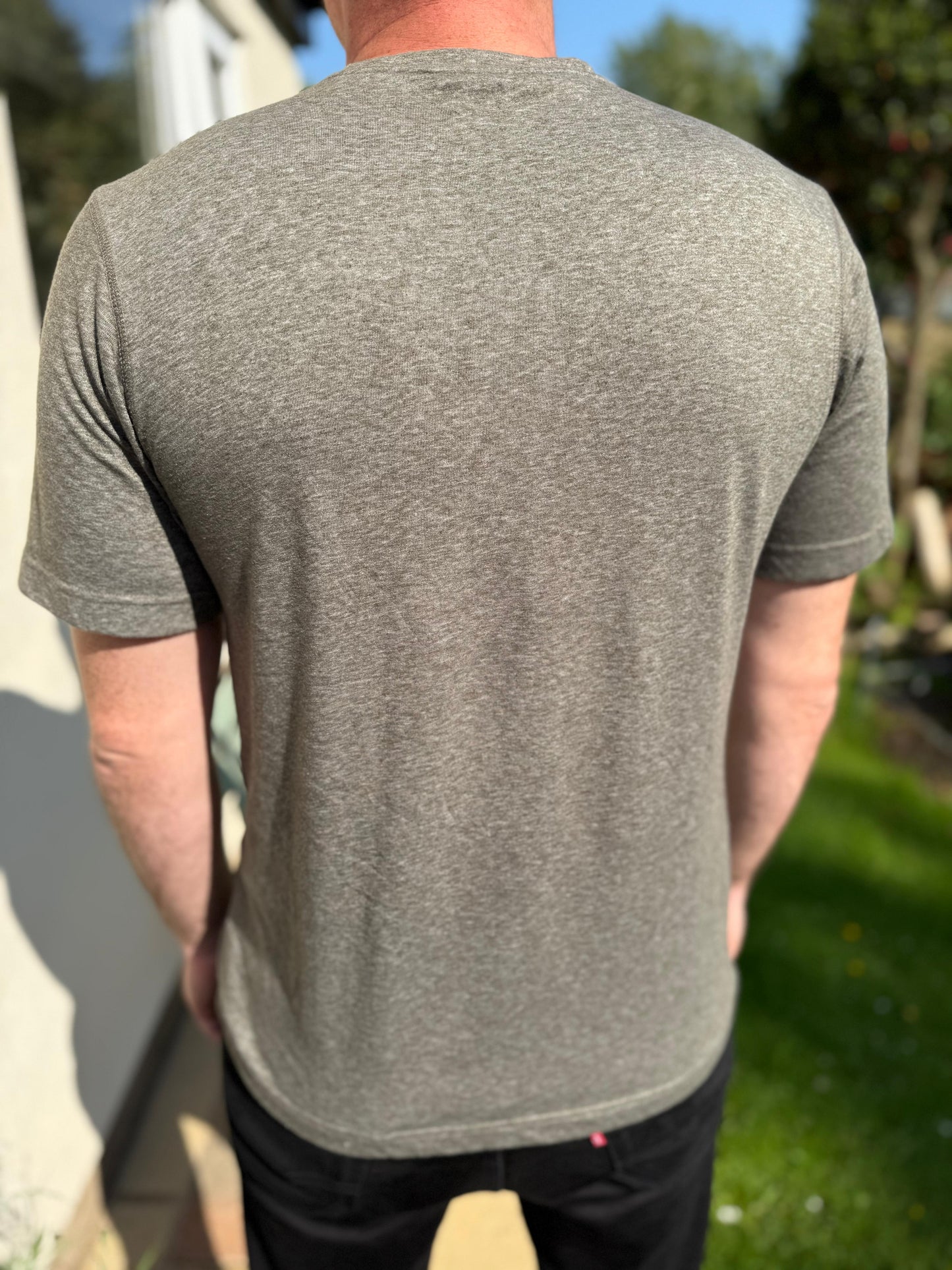 Columbia Khaki Logo Print Short Sleeve T-Shirt  - M/Medium