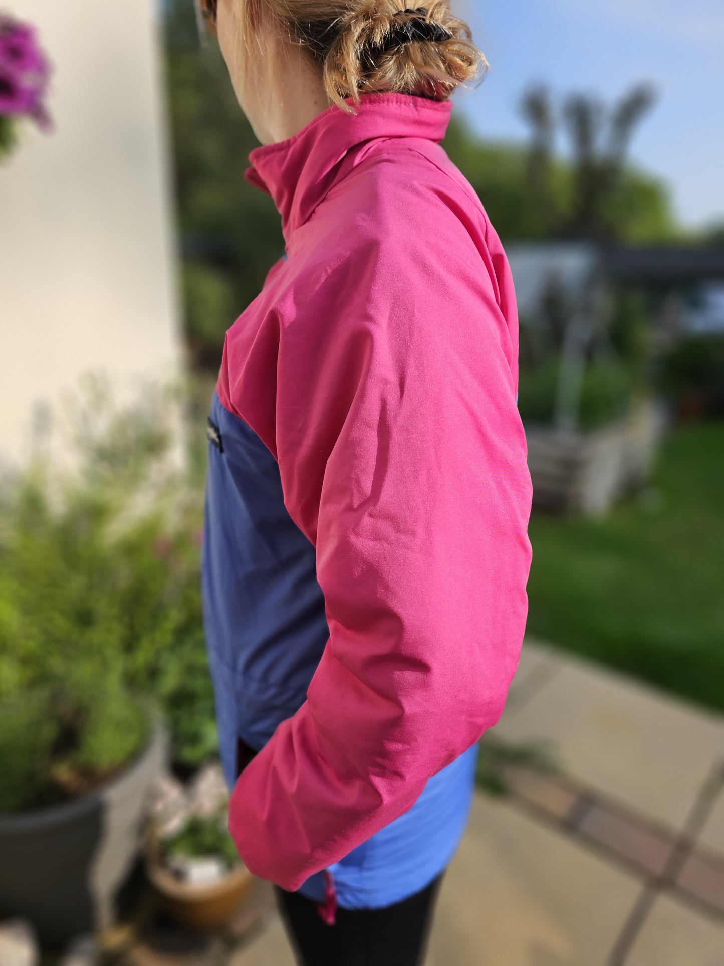 Vintage Berghaus Neidhart Gemini LTS Blue/Pink Full Zip Windbreaker 90s Coat/Jacket - Size 36