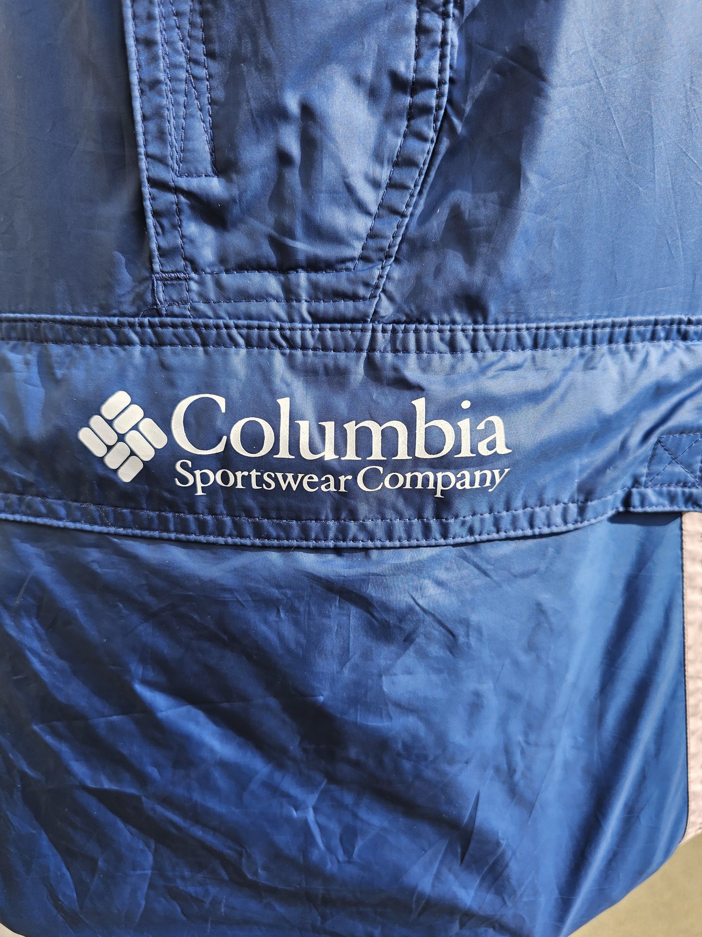 Columbia Challenger Pullover 1/2 Zip Hooded Windbreaker -M/Medium