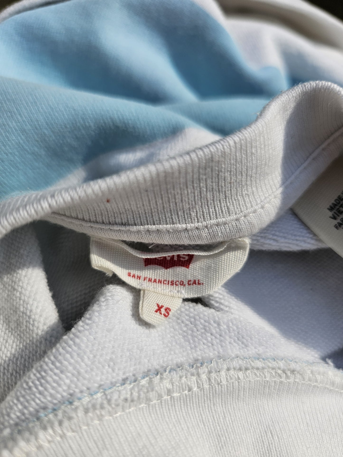 Womens Levi's Pullover Block Stripe Jumper Sweatshirt - XS/Extra Small S/M