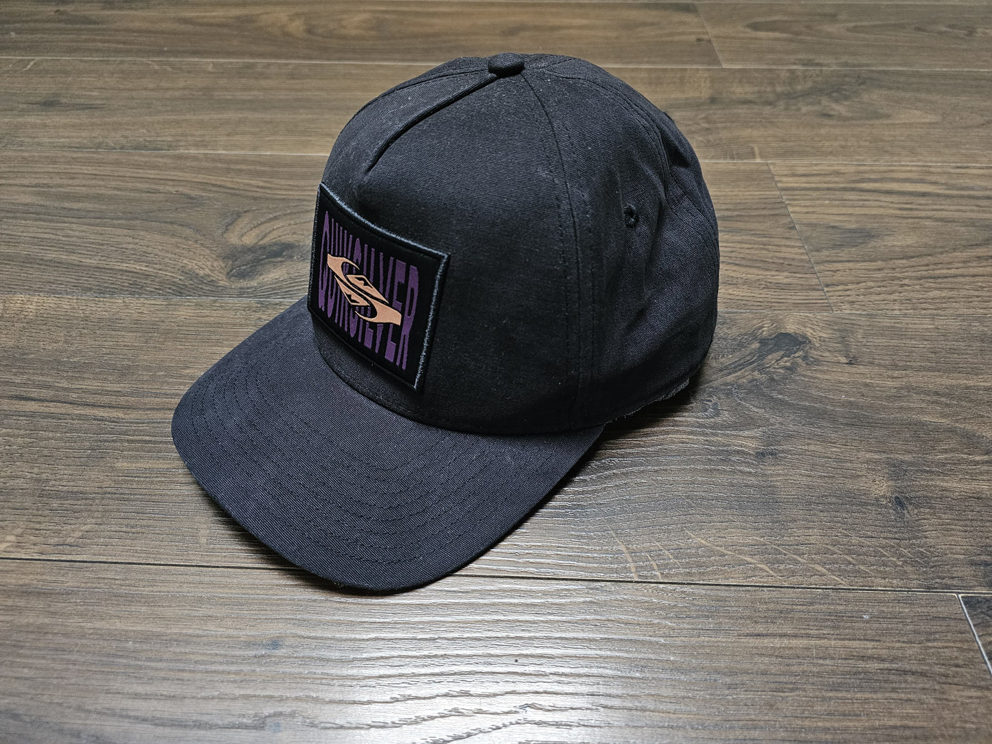 Quiksilver Unisex Black Embroidered Cap/Hat/Snap back - One Size/Adjustable