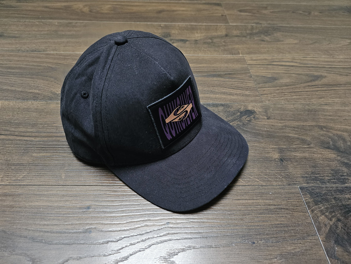 Quiksilver Unisex Black Embroidered Cap/Hat/Snap back - One Size/Adjustable