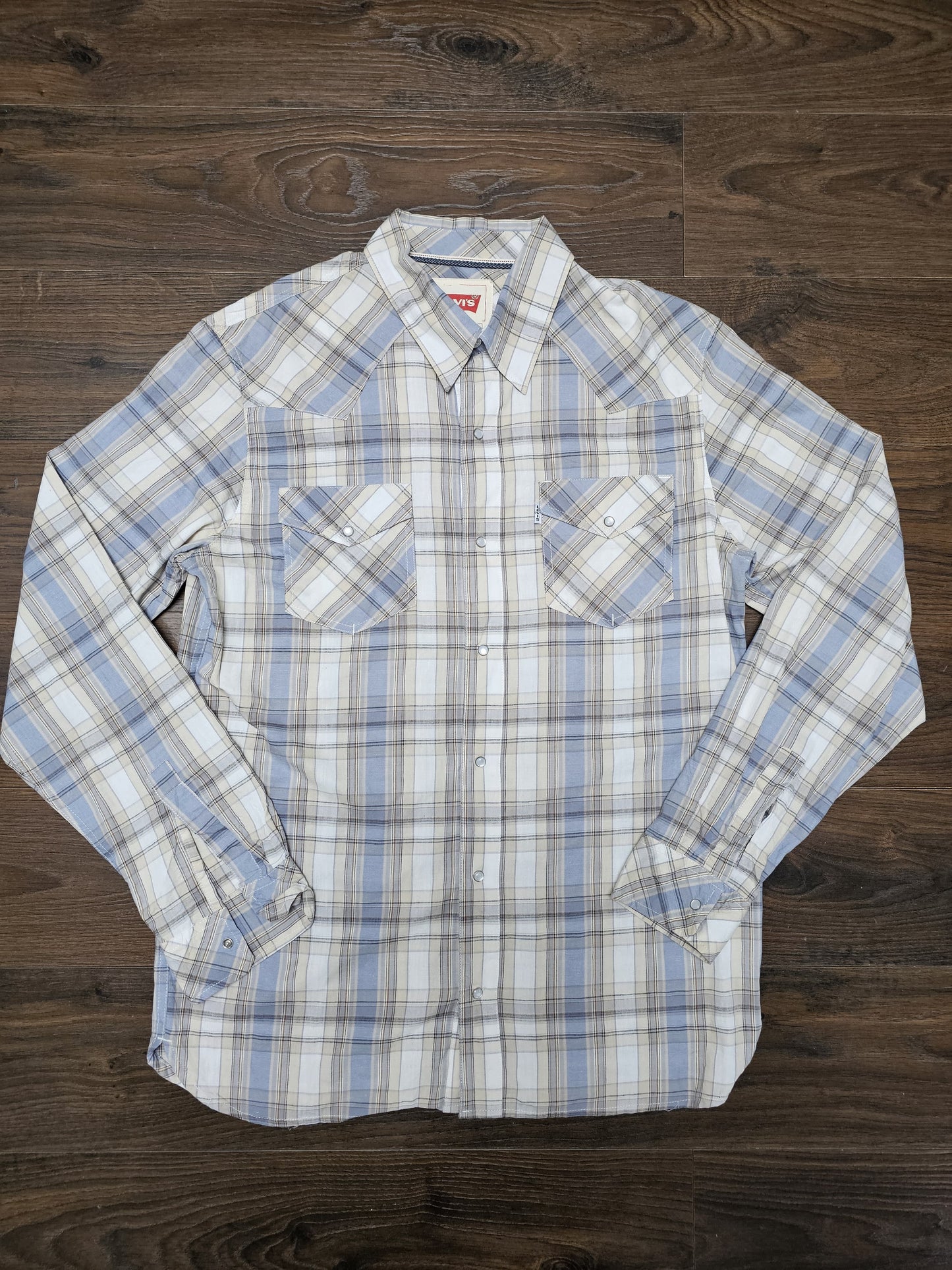 Mens Levi's Long Sleeve Check Checkered Shirt/Over Shirt - M/Medium