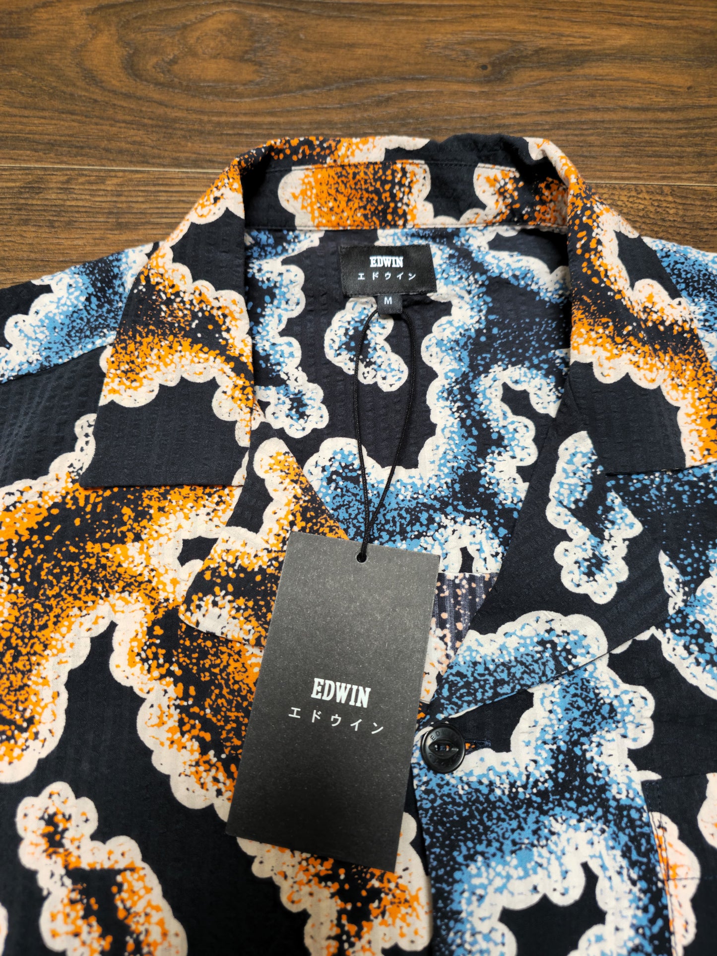 Brand New Mens EDWIN Japan Kumo Pattern Short Sleeve Shirt & Shorts - M/Medium - RRP £250