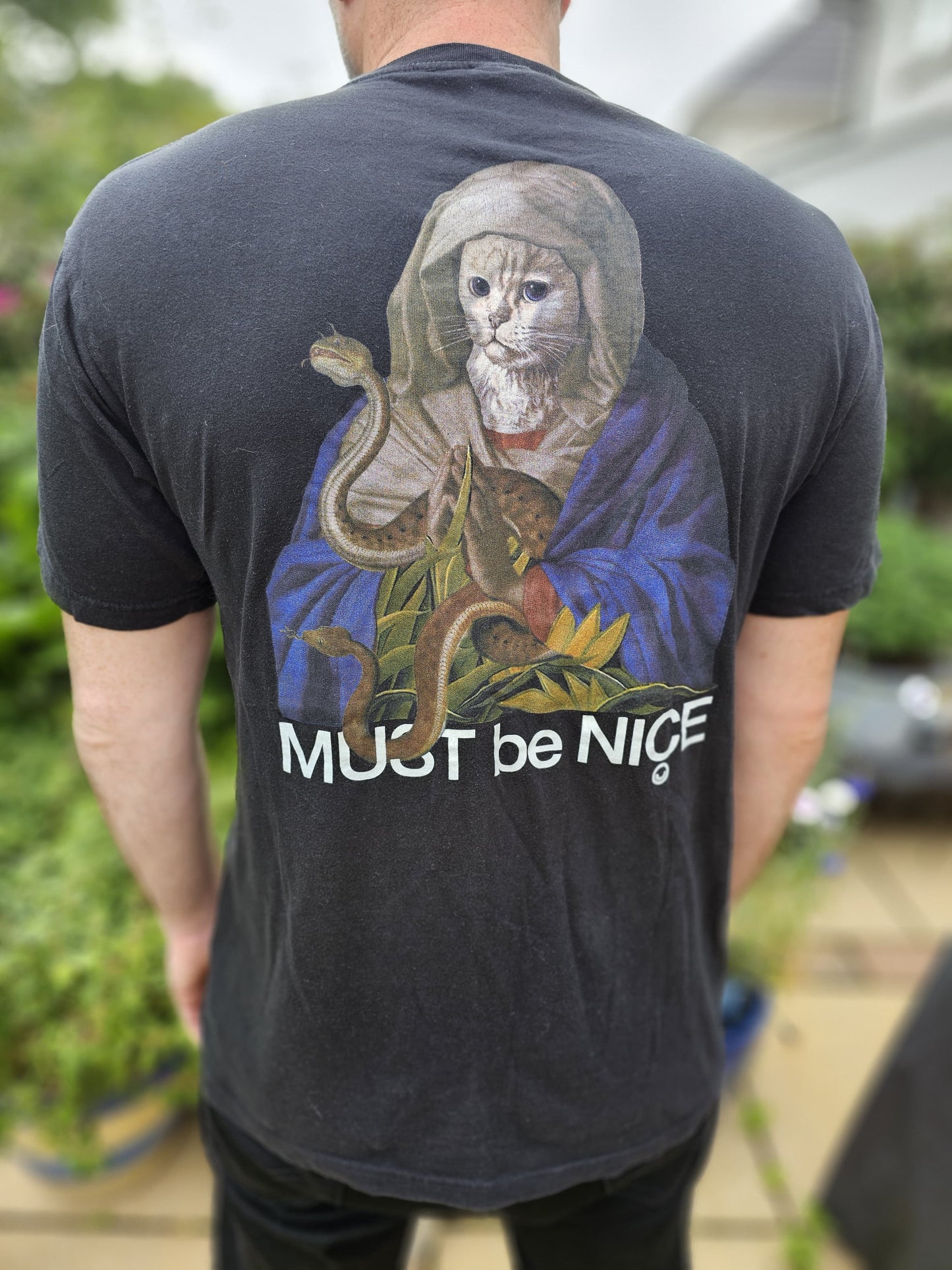 Ripndip Unisex Short Sleeve Nermal 'Must Be Nice' Print T-Shirt - L/Large