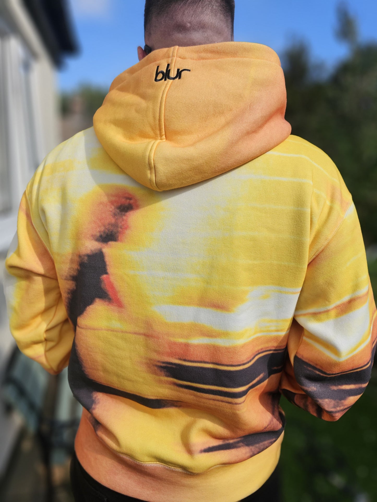 Limited Edition Blur X Pleasures Collab Pullover Embroidered Hoodie - L/Large