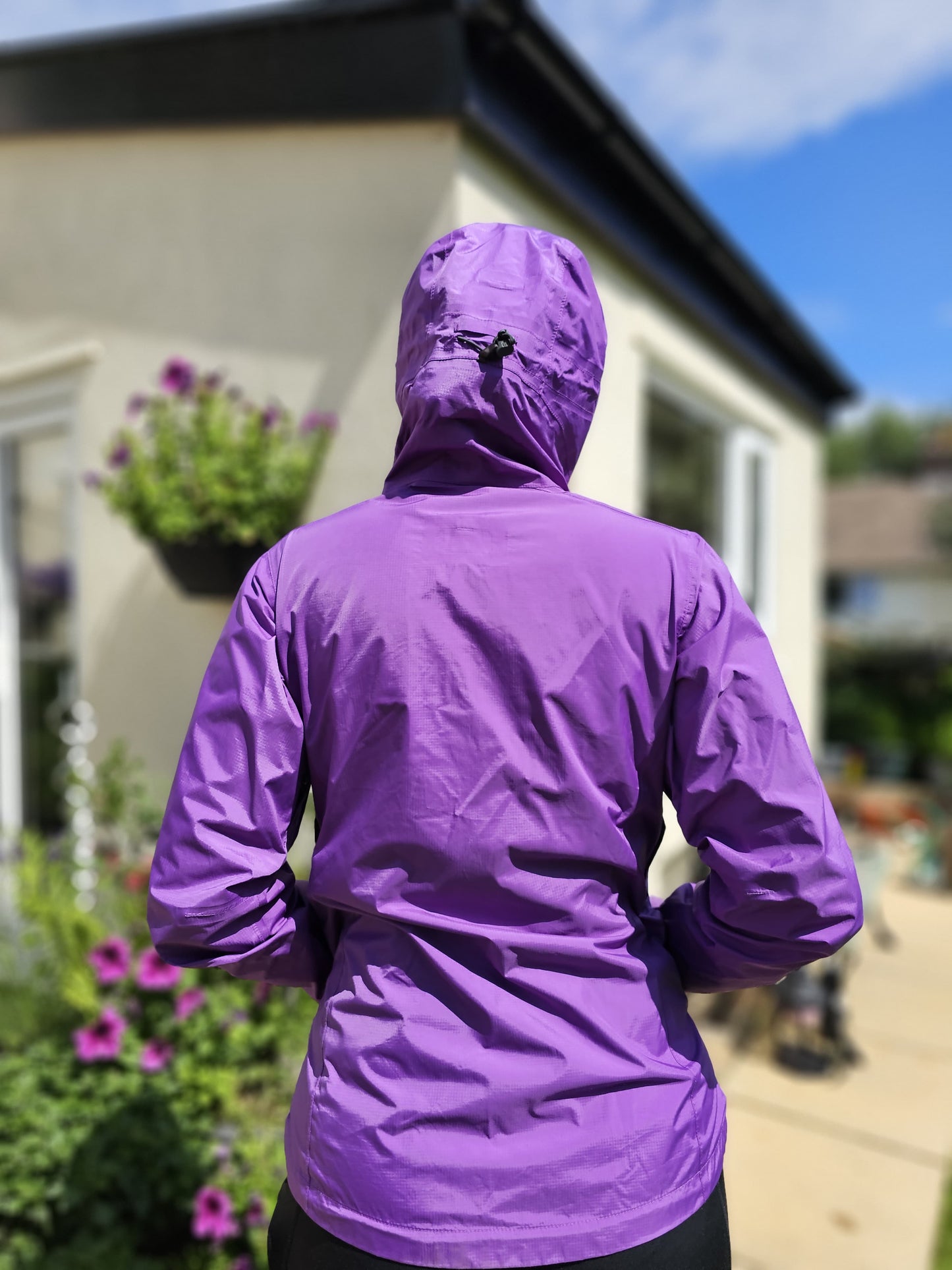 Patagonia Womens Purple H2NO Full Zip Hooded Rain Jacket/Windbreaker Coat - XS/Extra Small