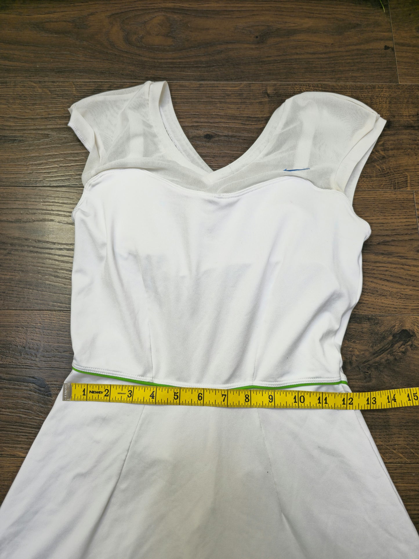 Nike X Serena Williams 2011 Australian Open Pleated Activewear Tennis Dress White/Blue - S/Small