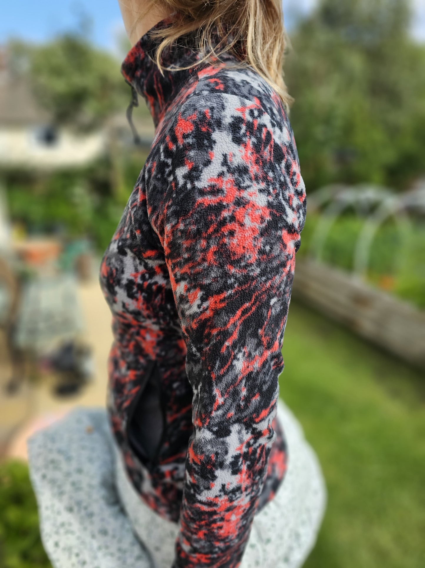 Berghaus Full Zip Multicolour Abstract Style Fleece Jacket - 8/Small