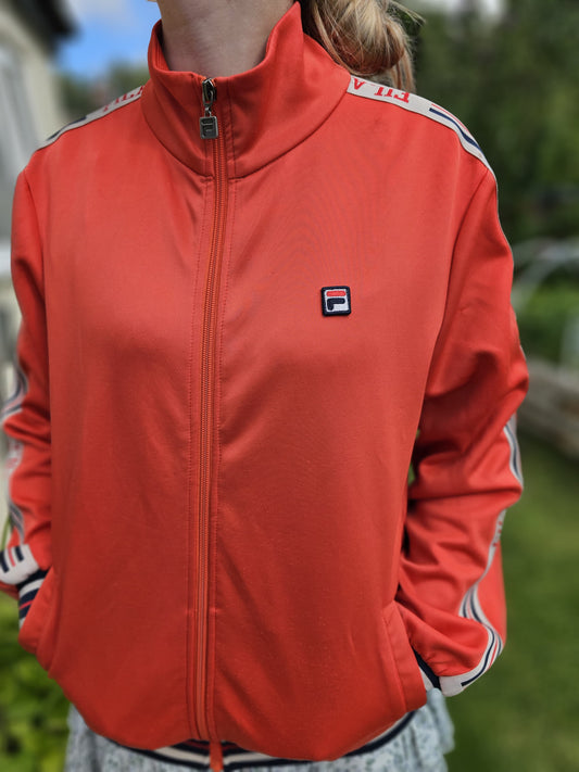 Vintage FILA Tracksuit Style Full Zip Retro Activewear Jacket - S/Small