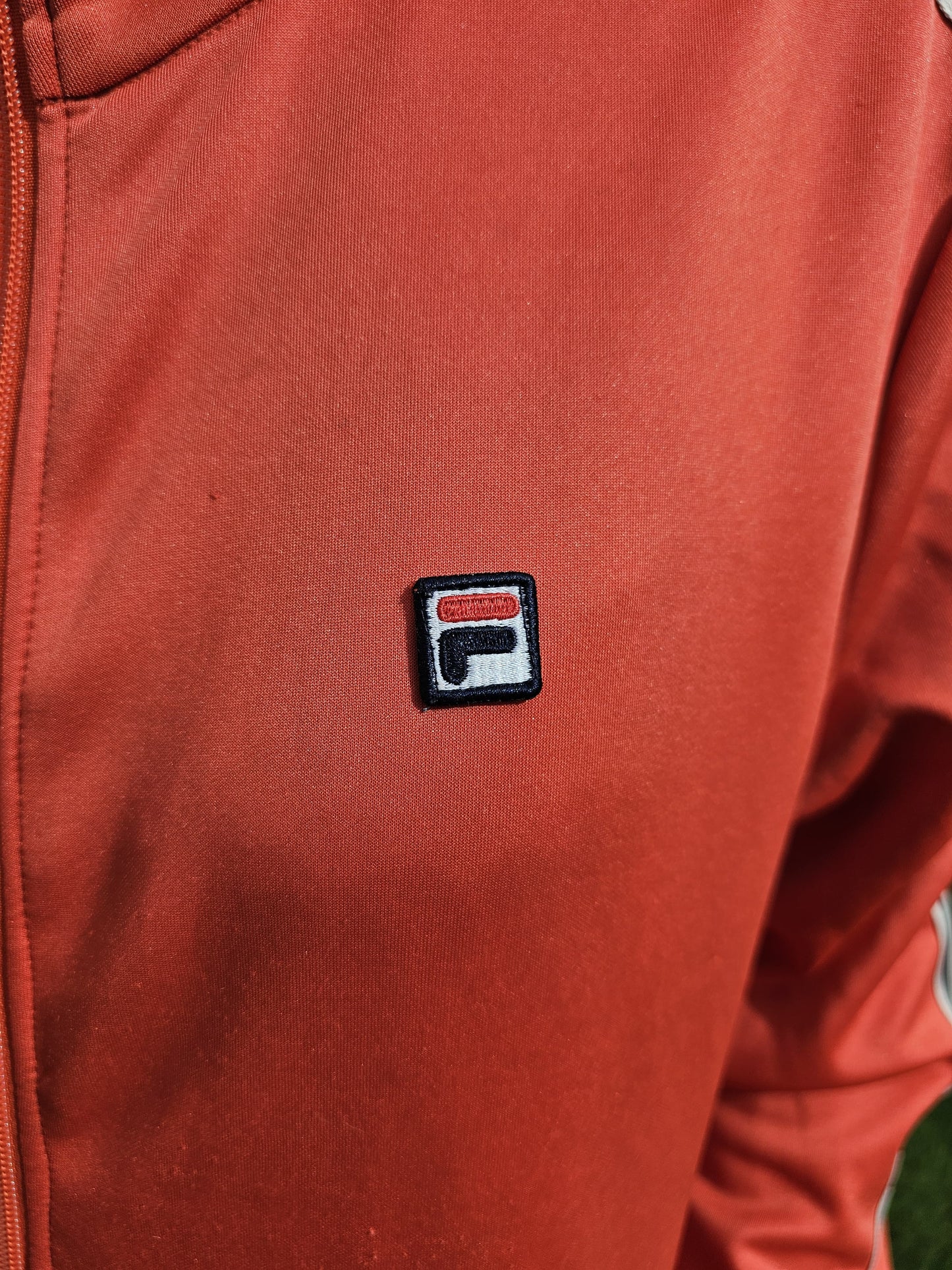 Vintage FILA Tracksuit Style Full Zip Retro Activewear Jacket - S/Small