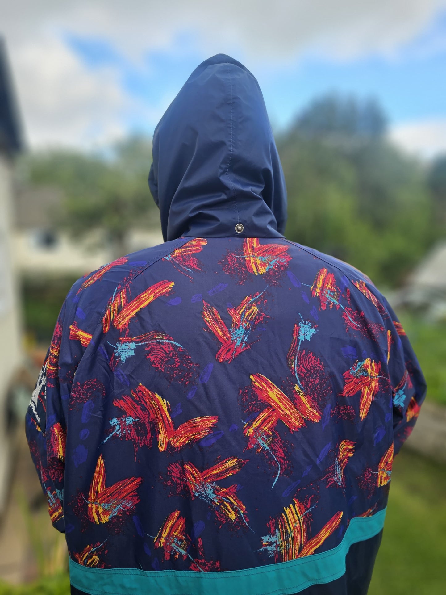 Awesome Vintage Helly Hansen 90s Rain Wind Coat Jacket - XL/XXL