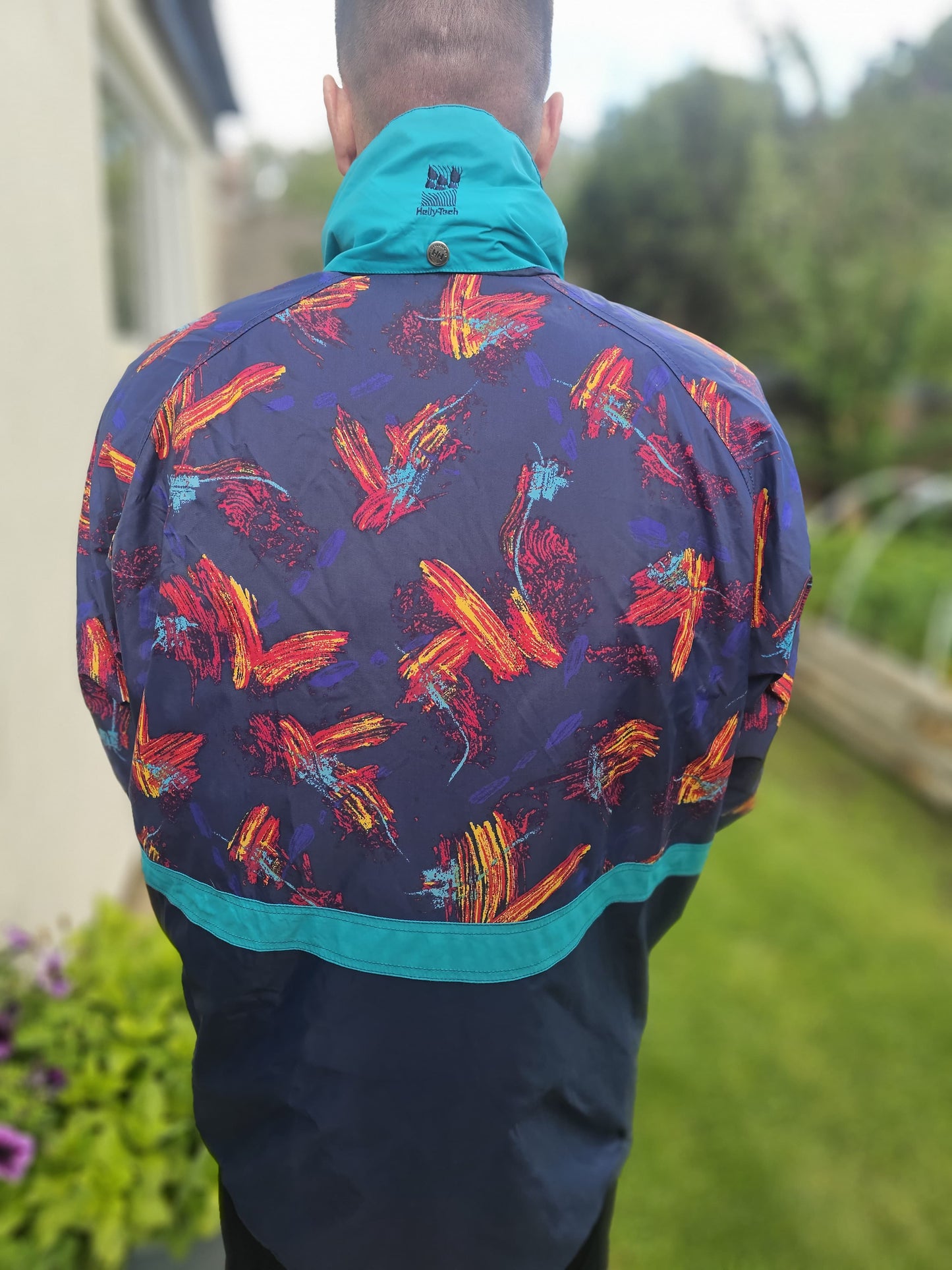 Awesome Vintage Helly Hansen 90s Rain Wind Coat Jacket - XL/XXL