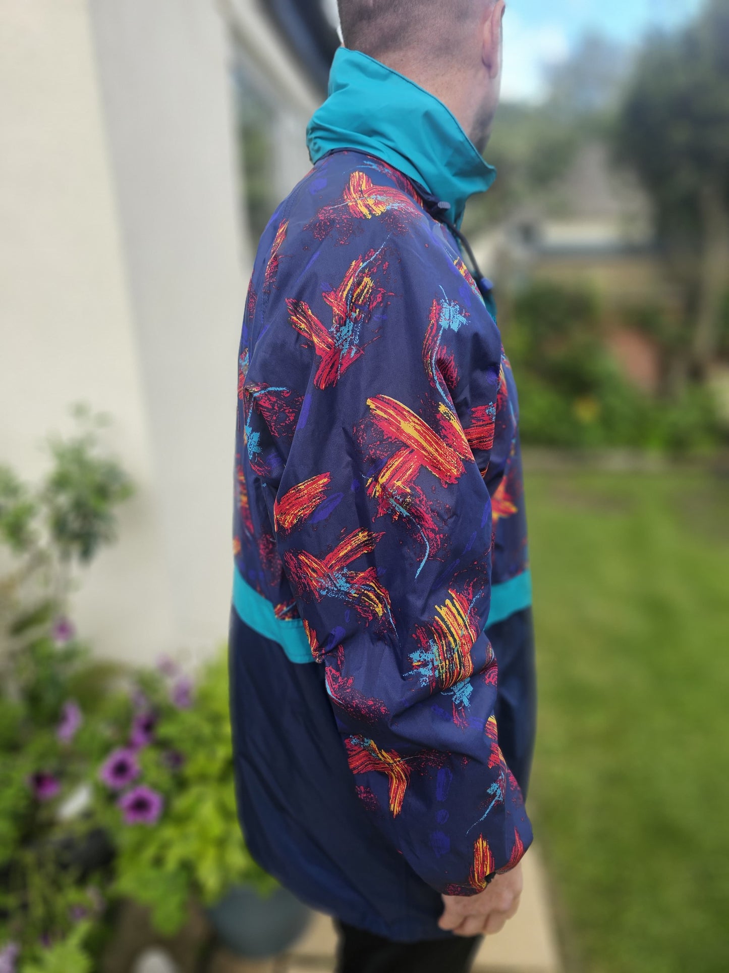 Awesome Vintage Helly Hansen 90s Rain Wind Coat Jacket - XL/XXL