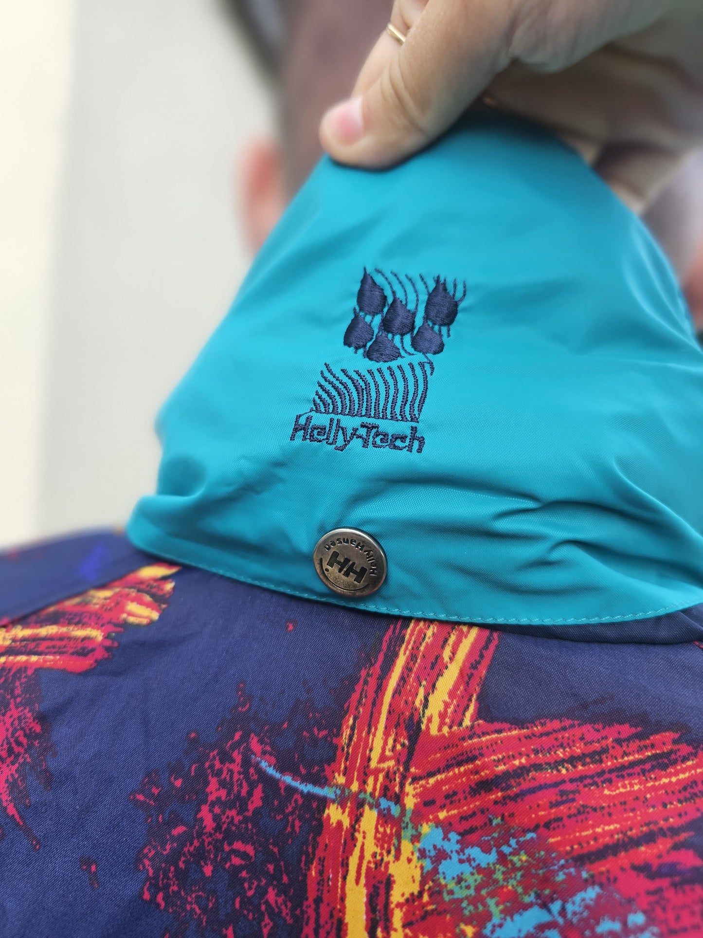 Awesome Vintage Helly Hansen 90s Rain Wind Coat Jacket - XL/XXL