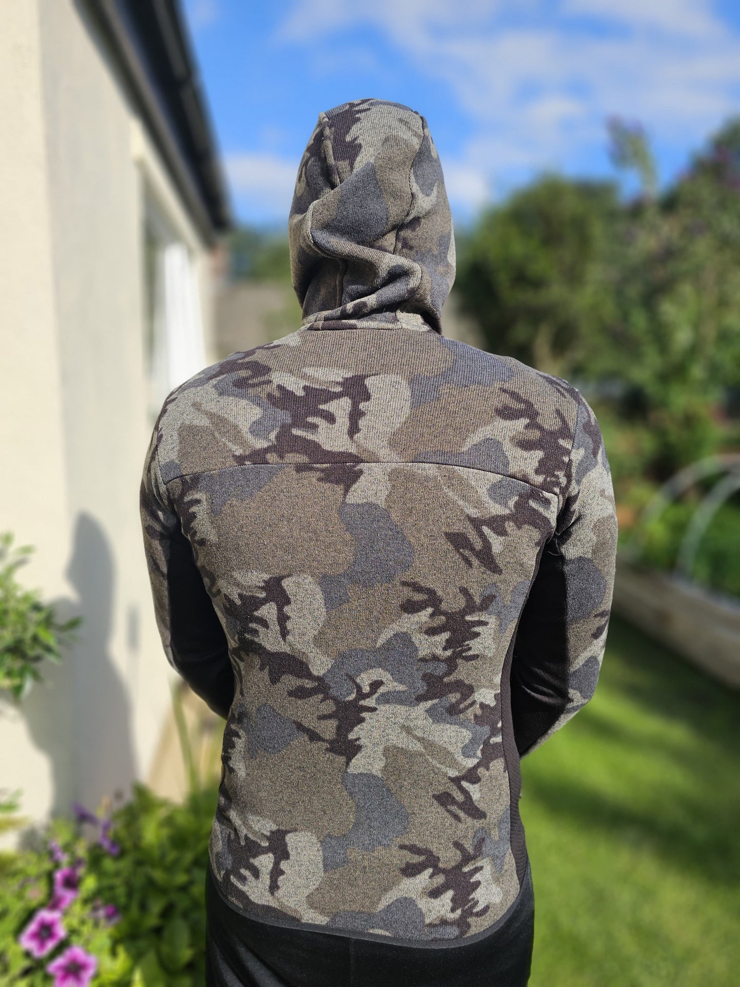 Mens Patagonia Camo Full Zip Hoodie/Hooded Fleece Jacket - M/Medium