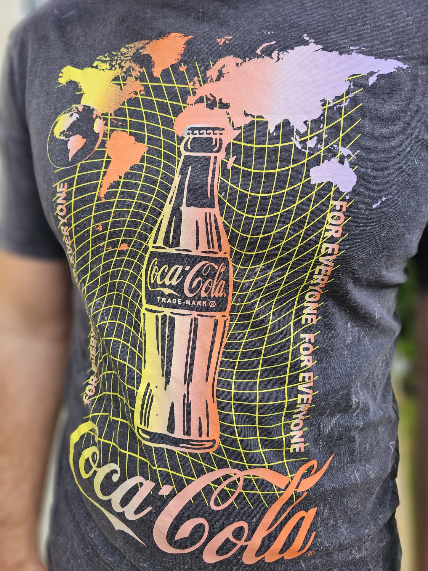 Coca Cola Large Front Print Short Sleeve T-Shirt - S/Small