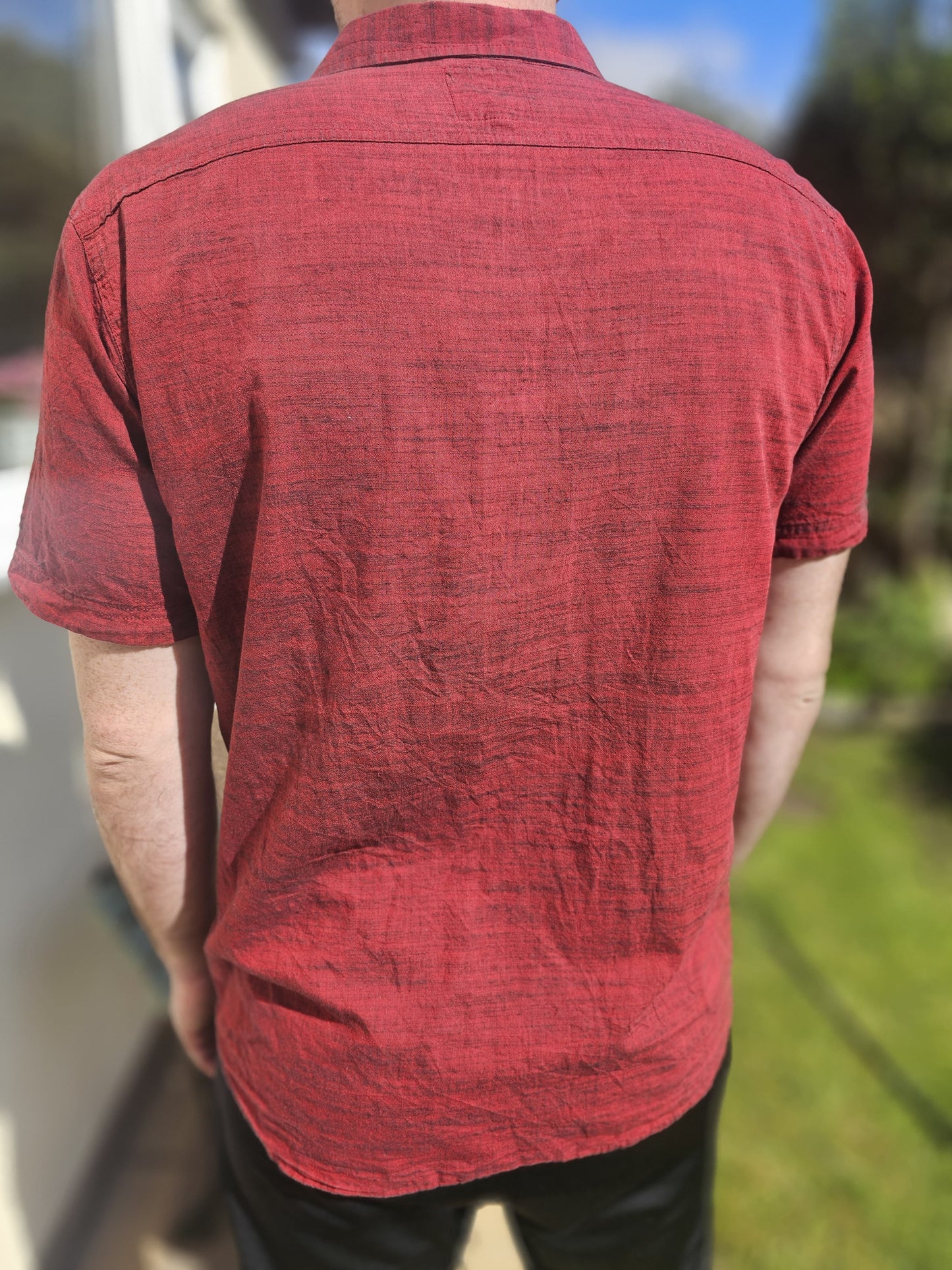 Levi's Short Sleeve Deep Red Shirt - L/Large