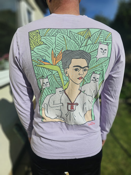 Nermal Portrait Frida Kahlo Long Sleeve T-Shirt - M/Medium