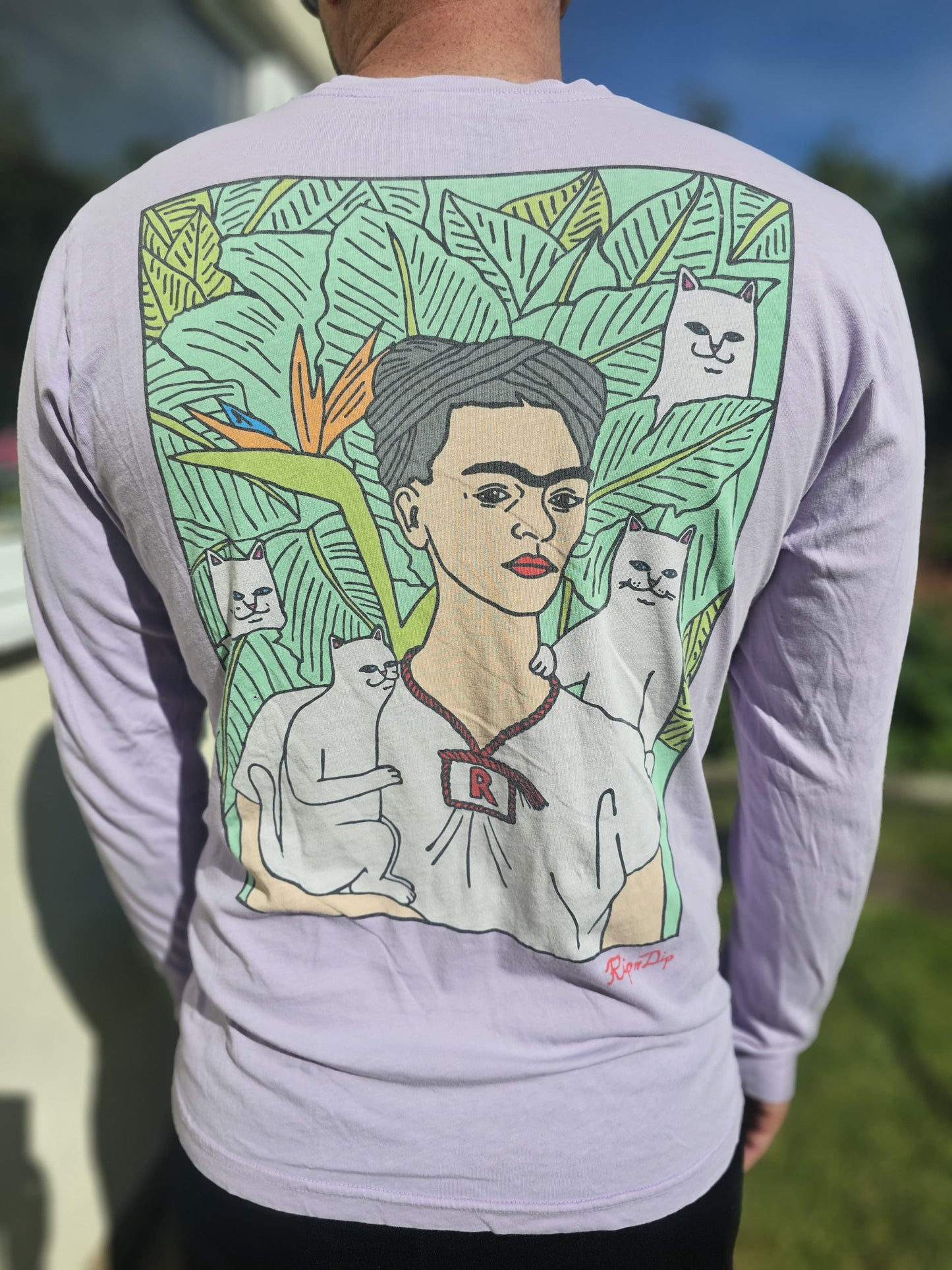 Nermal Portrait Frida Kahlo Long Sleeve T-Shirt - M/Medium