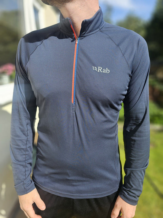 Rab Long Sleeve 1/2 Zip Base Layer Top - M/Medium