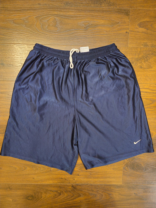 Nike Vintage Silver Tag Navy Activewear Shorts - L/Large