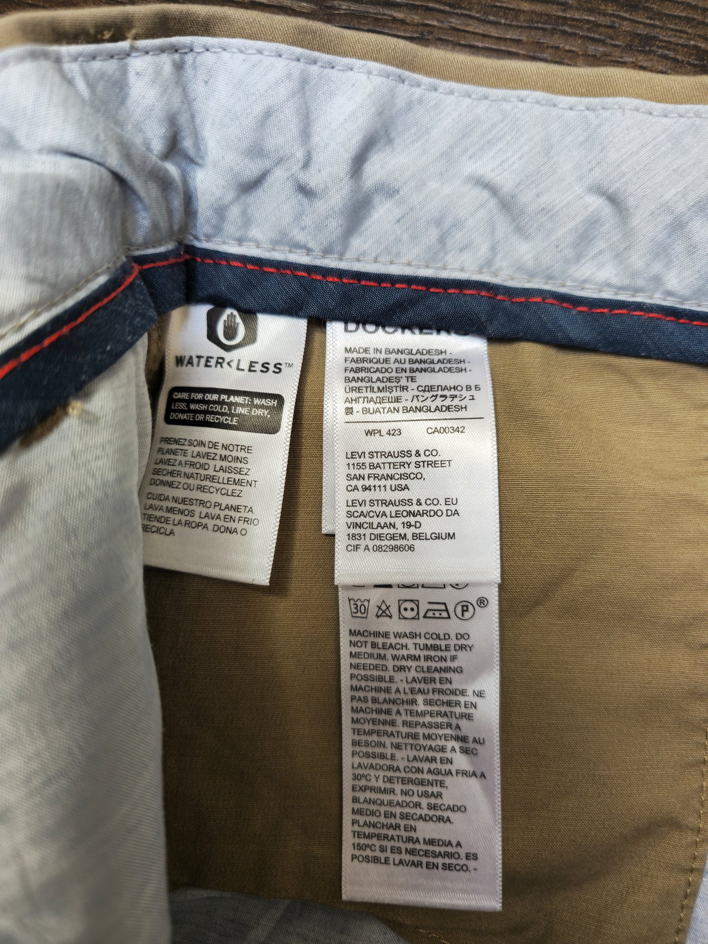Men’s Khaki/Beige Dockers Chino Shorts - W36/L9 – Smart Casual Cotton Summer Shorts