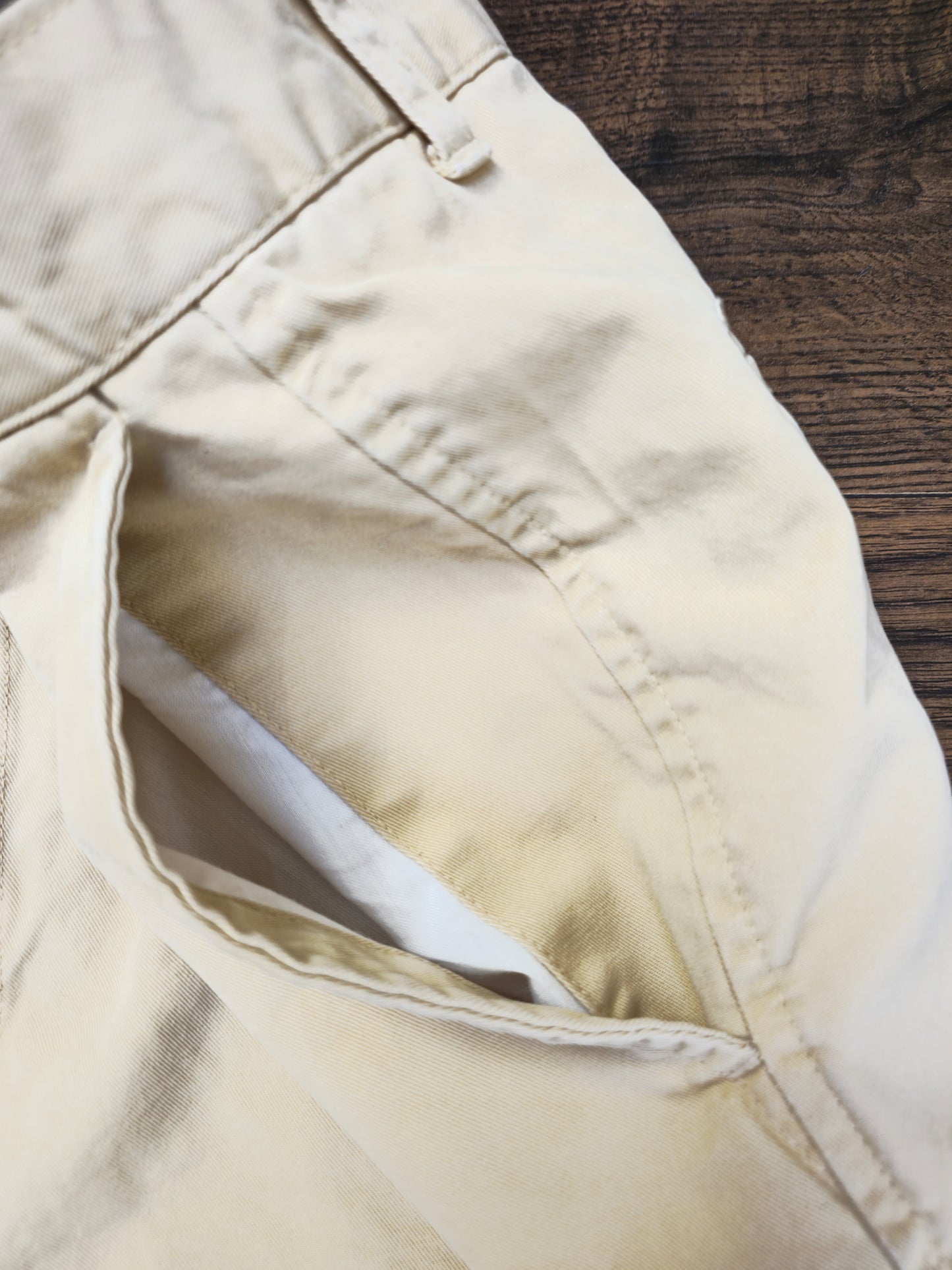 Men’s Cream/Beige Dockers Chino Shorts - W38 – Smart Casual Cotton Summer Shorts