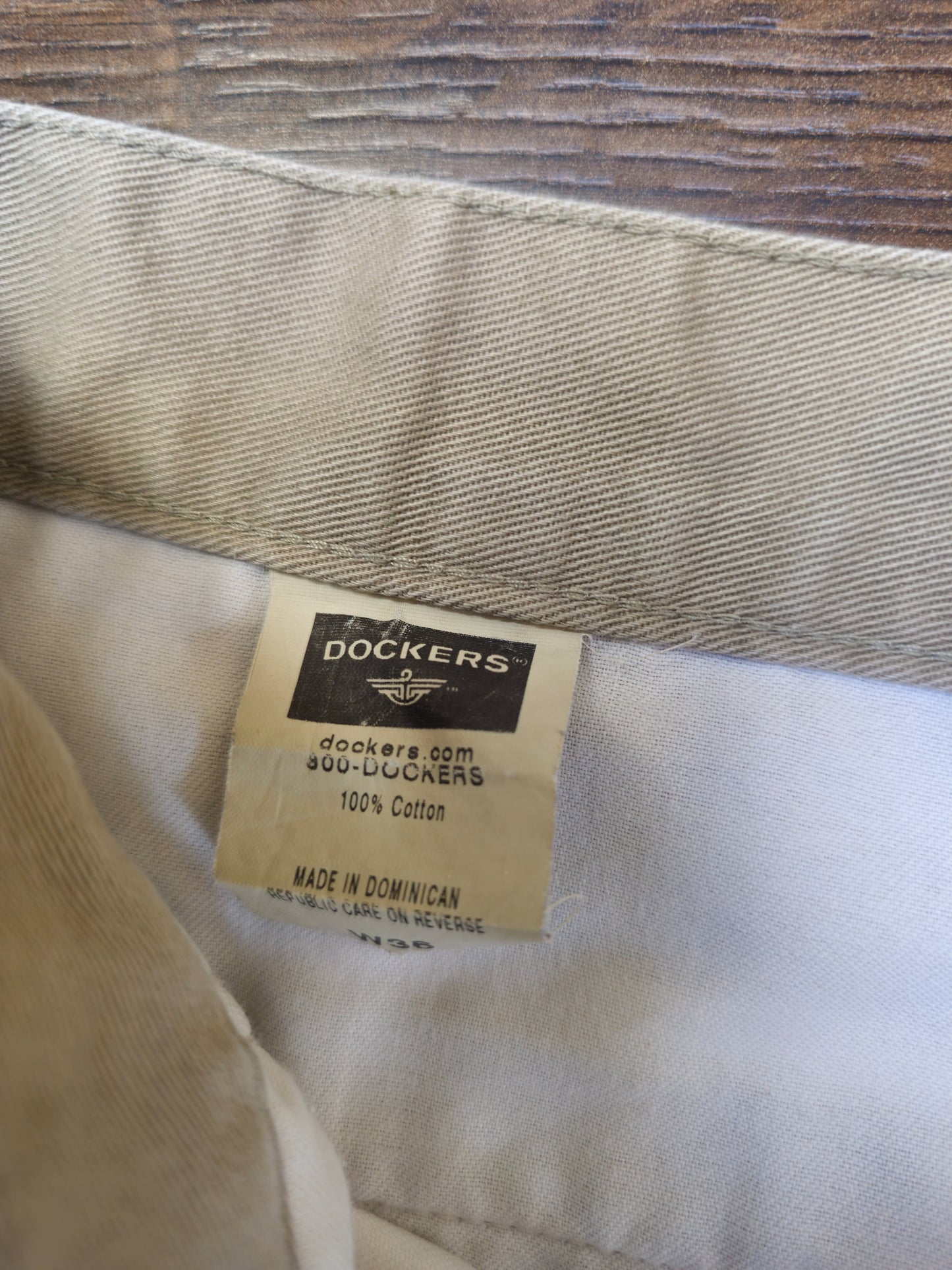 Men’s Khaki Dockers Chino Shorts - W36/L7 – Smart Casual Cotton Summer Shorts