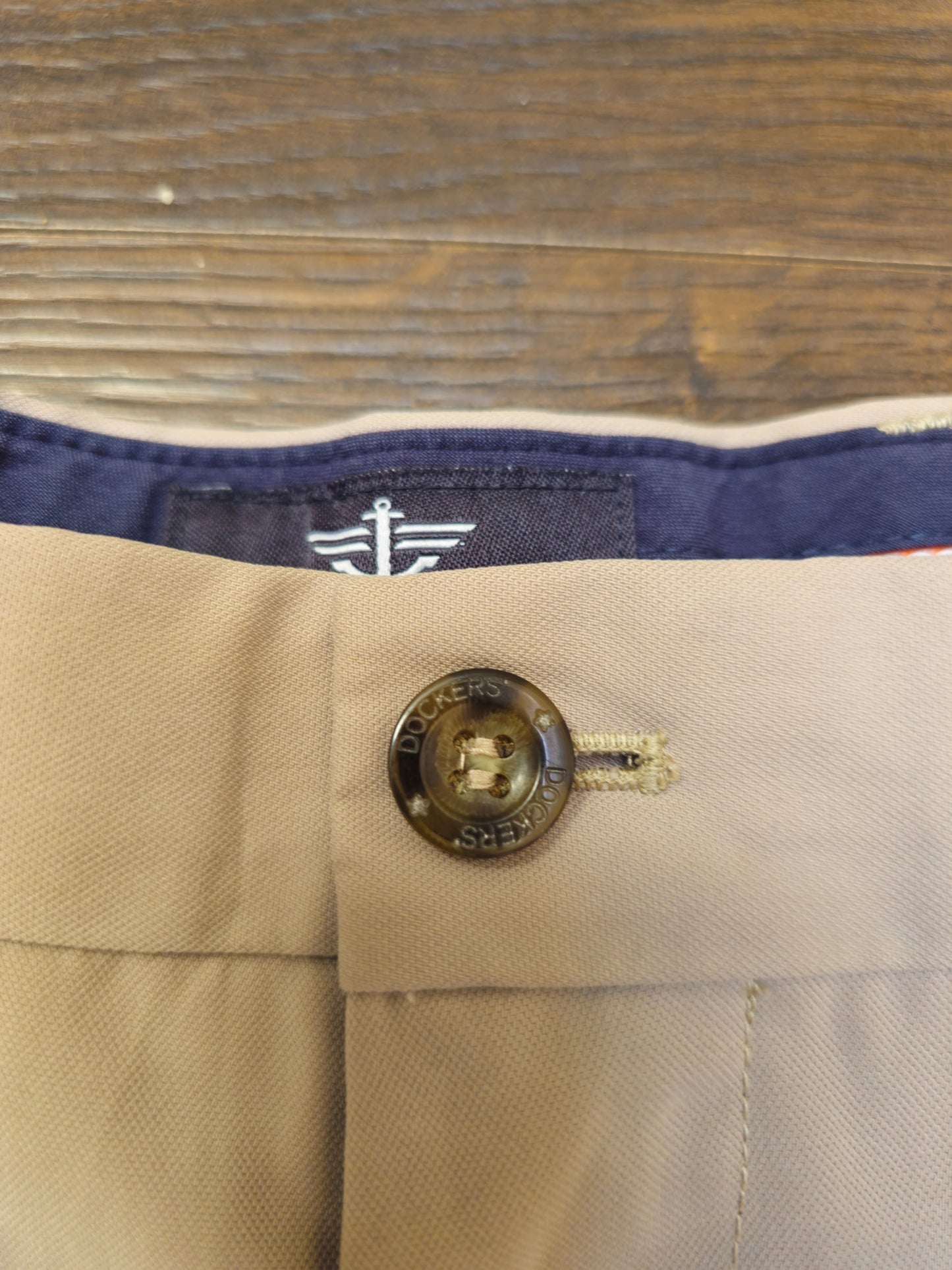 Men’s Light Khaki Dockers Signature Golf Shorts - W34/L11 – Smart Casual Cotton Summer Shorts