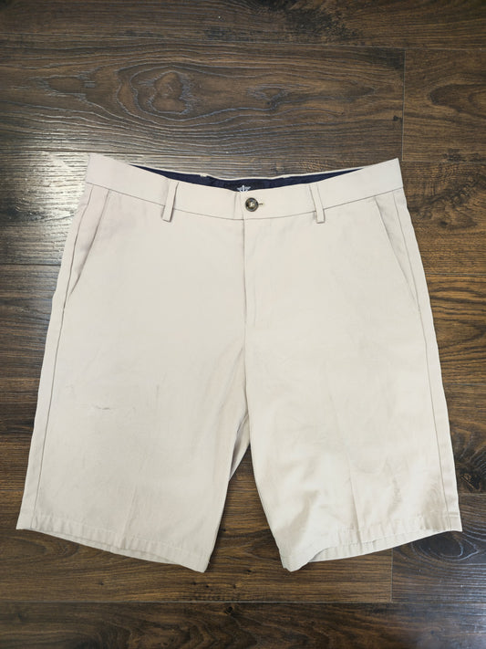 Men’s Light Khaki Dockers Signature Golf Shorts - W34/L11 – Smart Casual Cotton Summer Shorts
