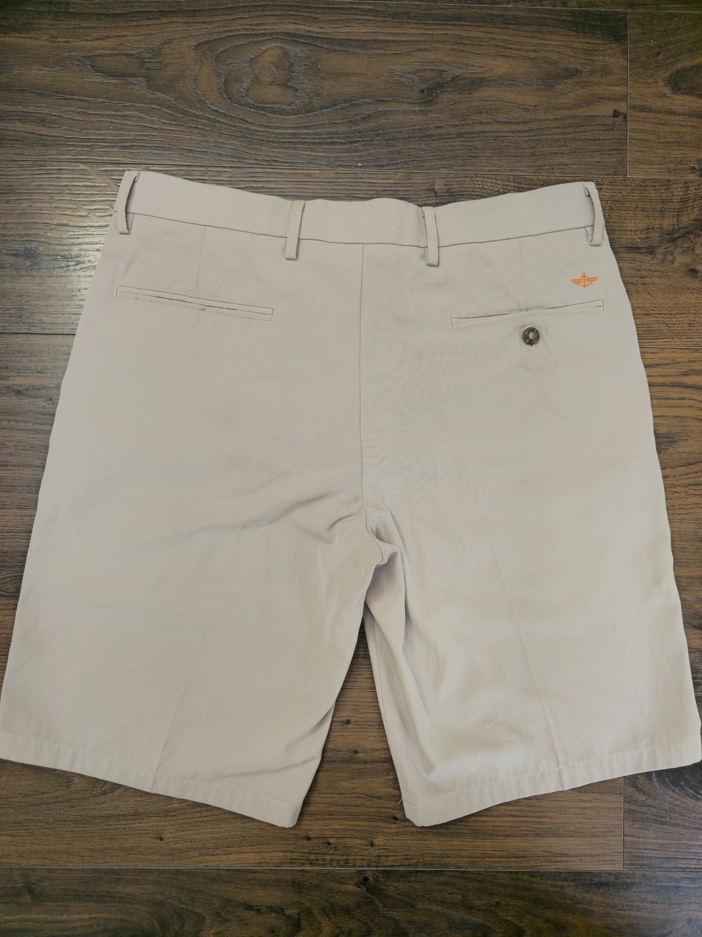 Men’s Light Khaki Dockers Signature Golf Shorts - W34/L11 – Smart Casual Cotton Summer Shorts